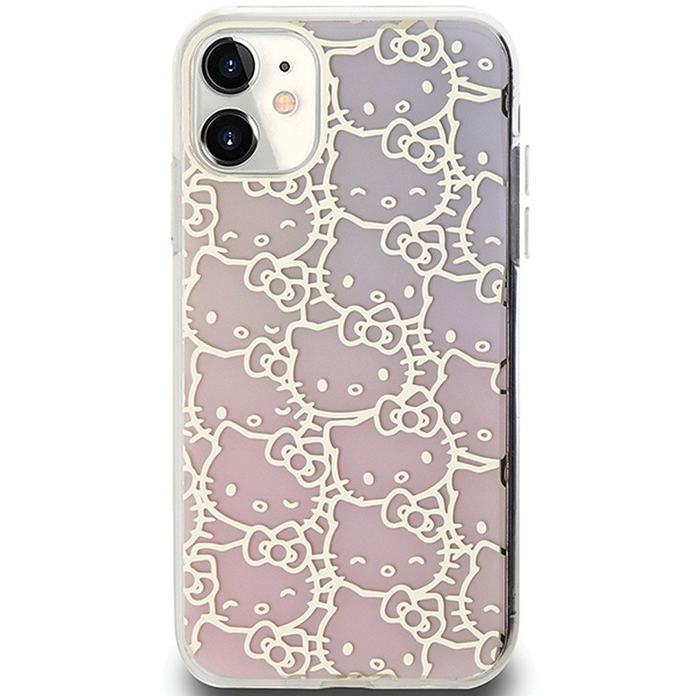 Hello Kitty Handyhülle Schutzhülle Rückschale Handyschale 6,1 Zoll, IML-Druck, Kitty-Motiv, Farbverlauf