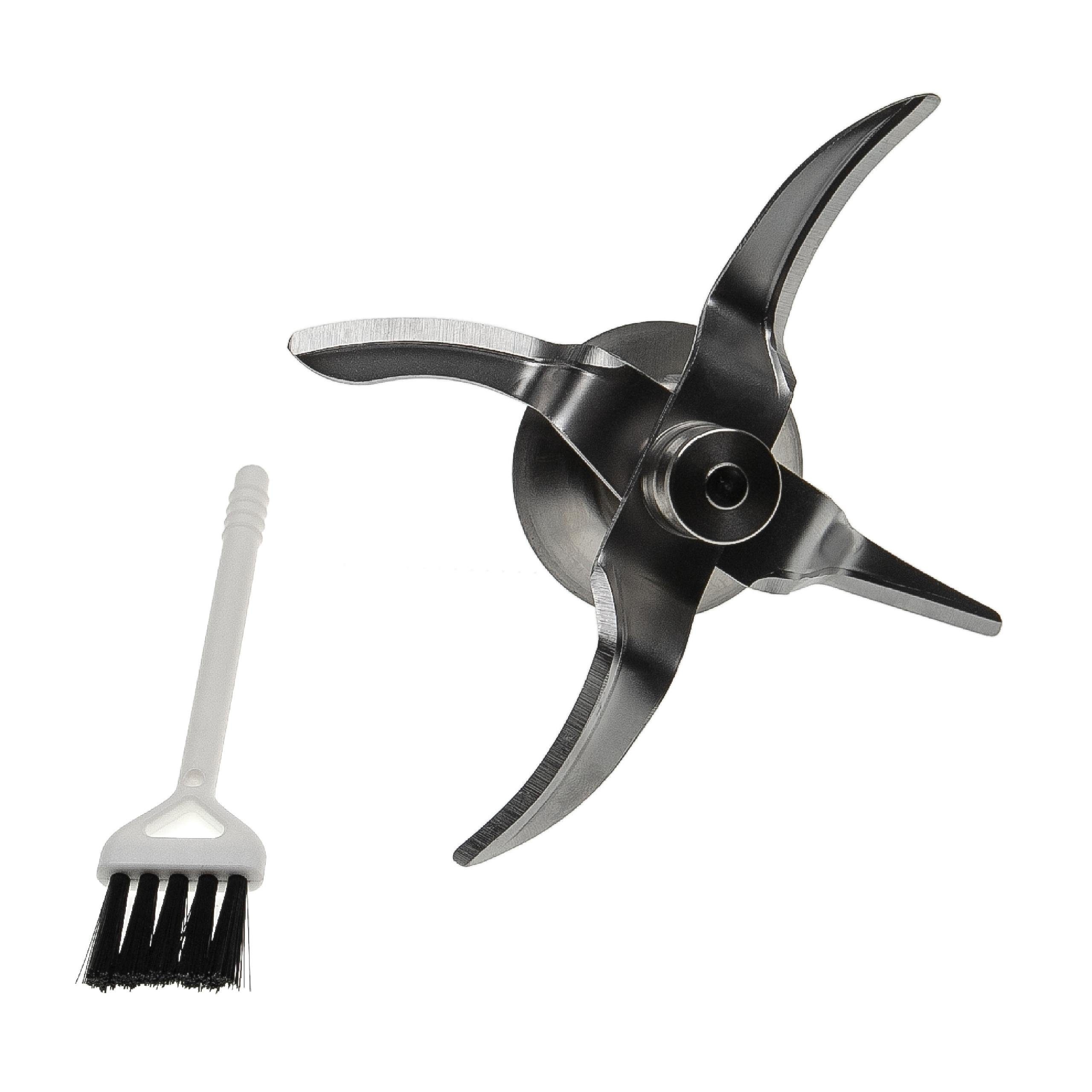 vhbw Mixaufsatz passend für Vorwerk Thermomix TM7, TM5, TM6 Küchenmaschine, Zubehör für Küchenmaschine Thermomix TM7 TM5 TM6, Abnehmbar, Multifunktions-Klinge, Spülmaschinenfest, Umdrehbare