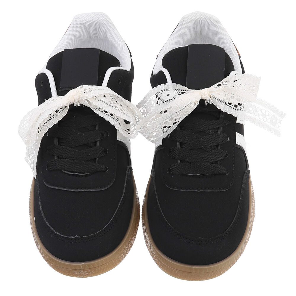 Ital-Design Damen Low-Top Freizeit Sneaker (88930508) Flach Sneakers Low in Schwarz – Bild 4 von 5