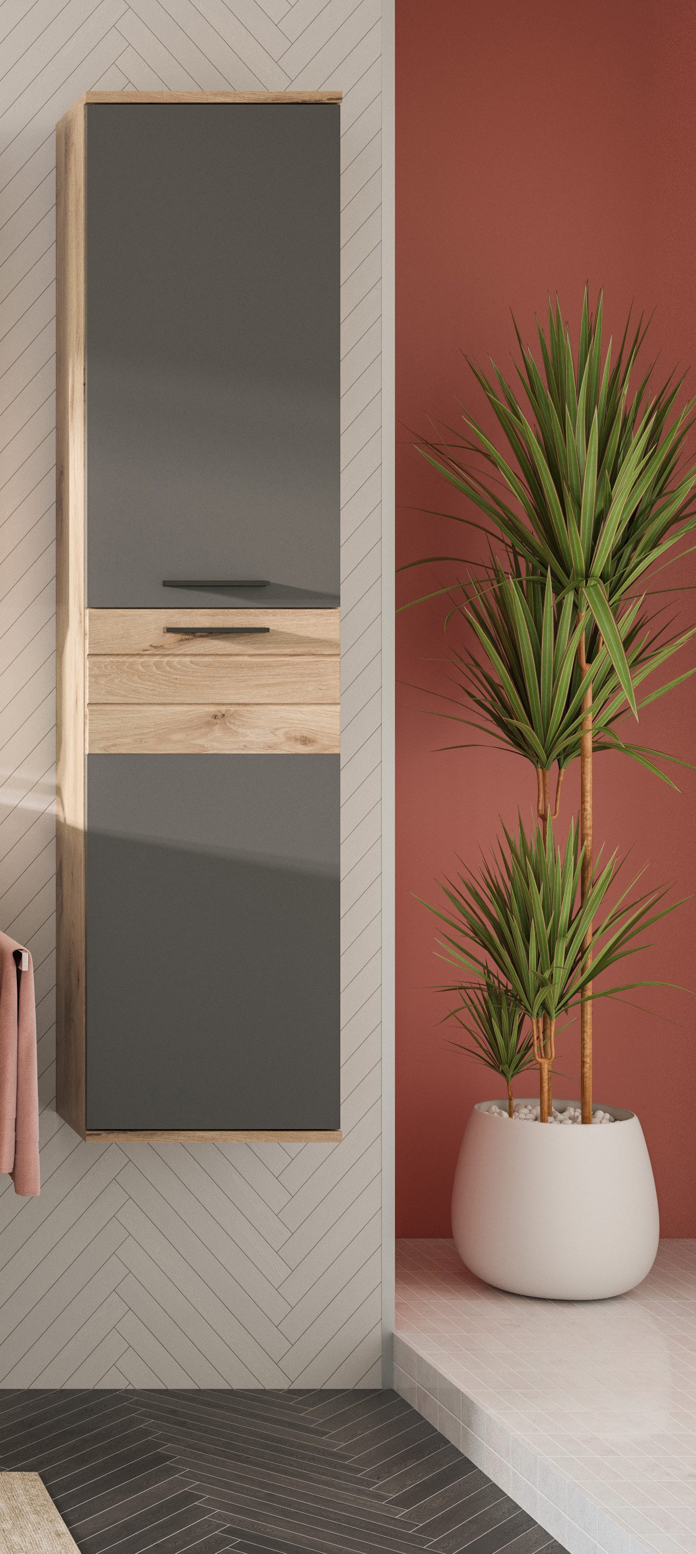 INOSIGN Midischrank "Riga, Breite 37 cm, 2 Türen, 2 Einlegeböden, 1 Konstru günstig online kaufen