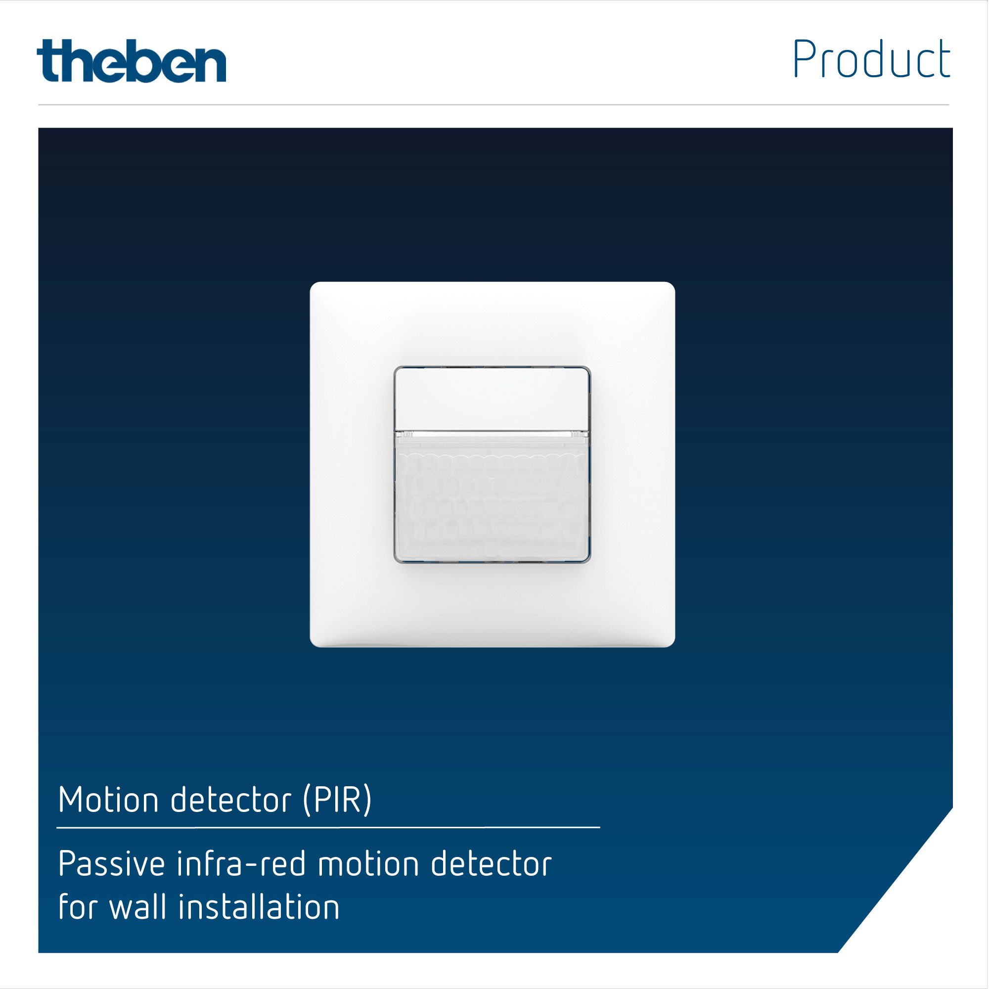 theben LUXORliving BI180 WH Smart-Home-Steuerelement, 170° Erfassung, Wandmontage, Innenbereich, LUXORliving KNX