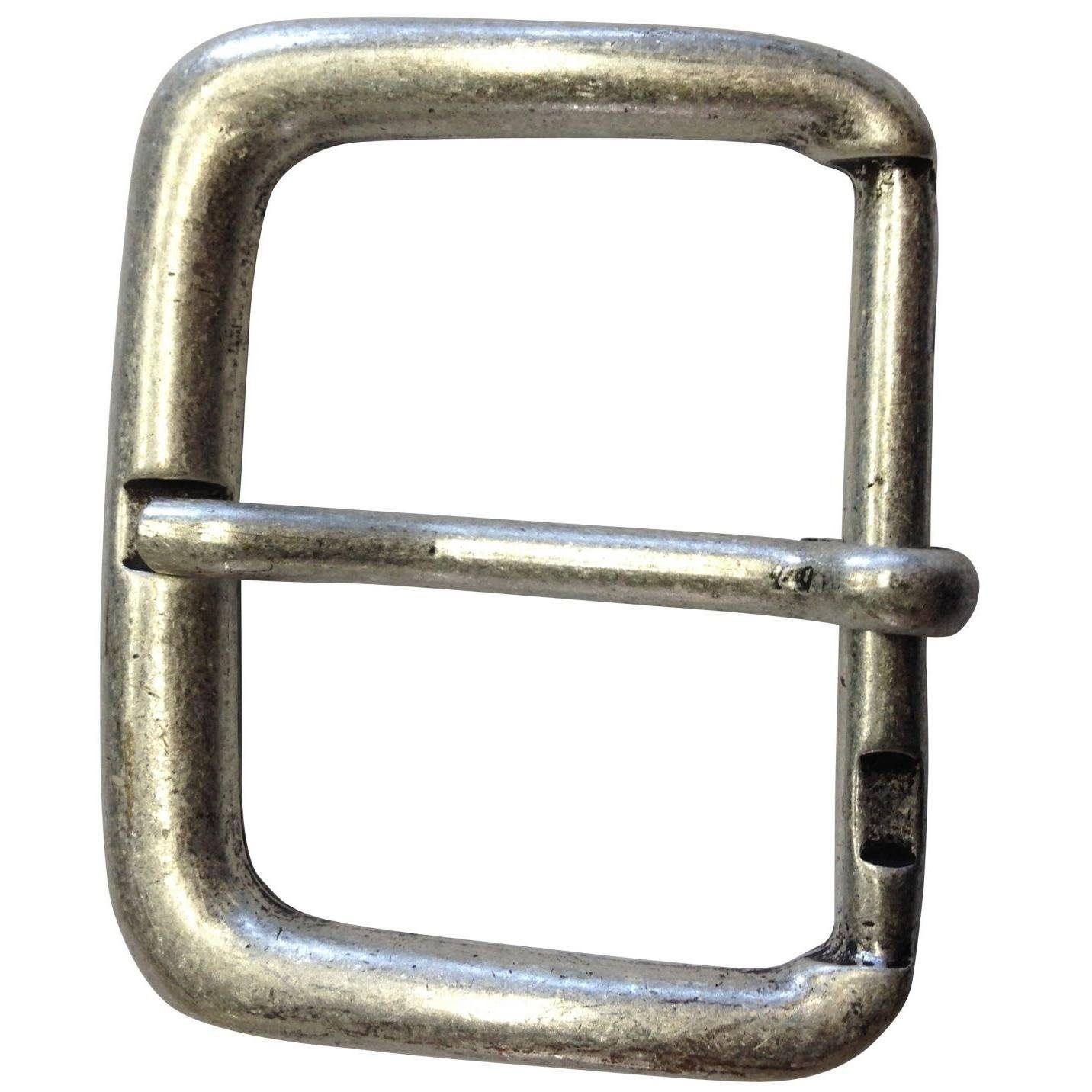 B Dorn-Schließe Für 5,0 Altsilber zu - 5cm BELTINGER cm - 50mm Gürtelschließe Gürtelschnalle bis - Gürtel