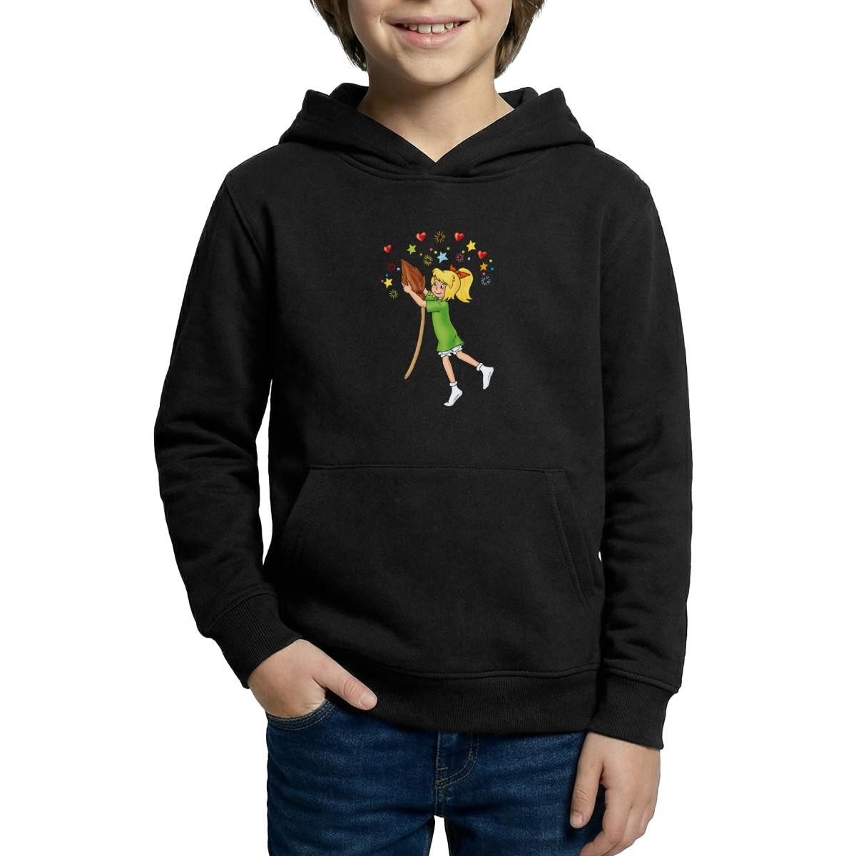 Spreadshirt Hoodie Bibi Blocksberg Tanzt Mit Besen Kartoffelbrei Kinder Hoodie (1-tlg)