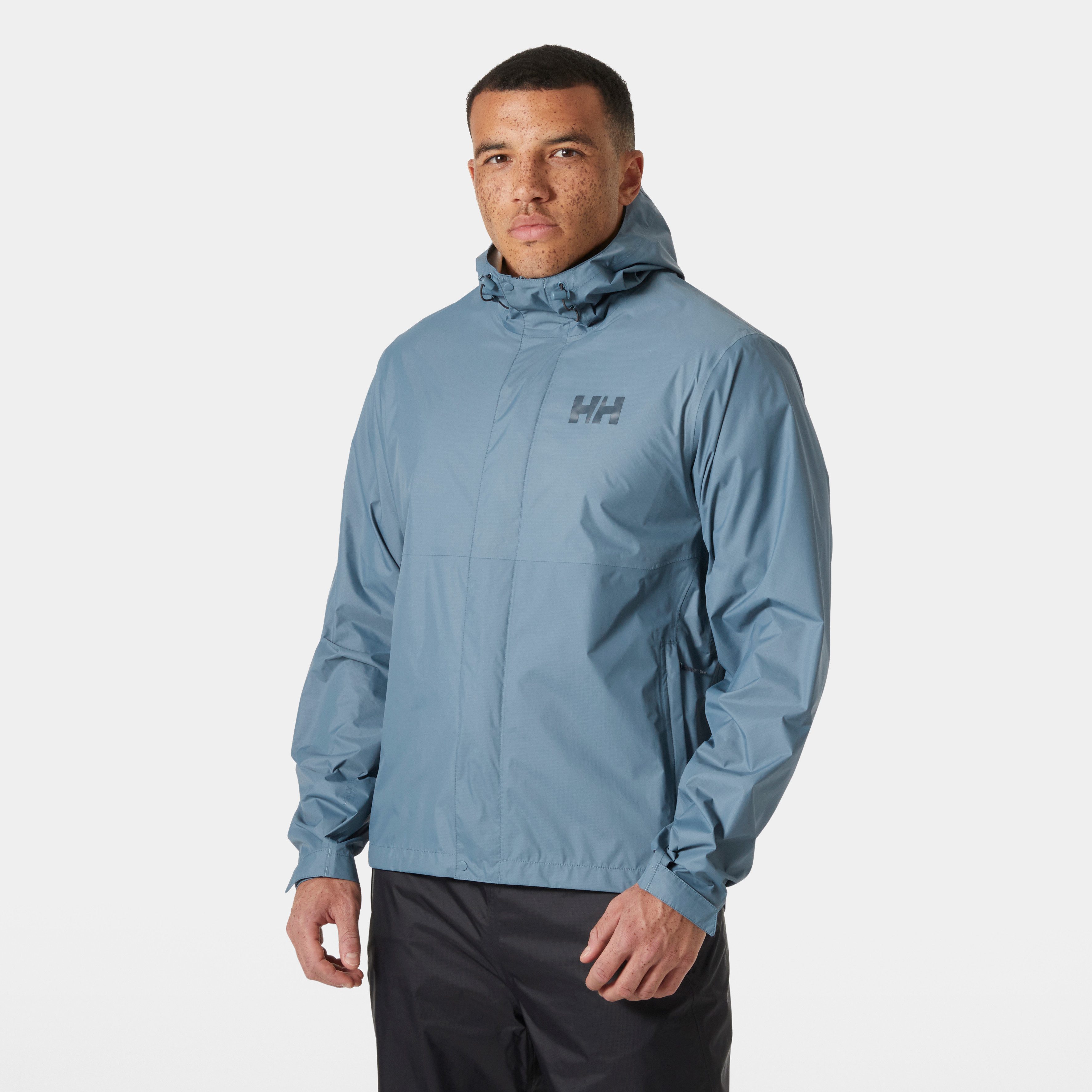 Helly Hansen Regenjacke LOKE JACKET Kapuze mit hohem Kragen, elastischer Kordelzug an Kapuze und Saum