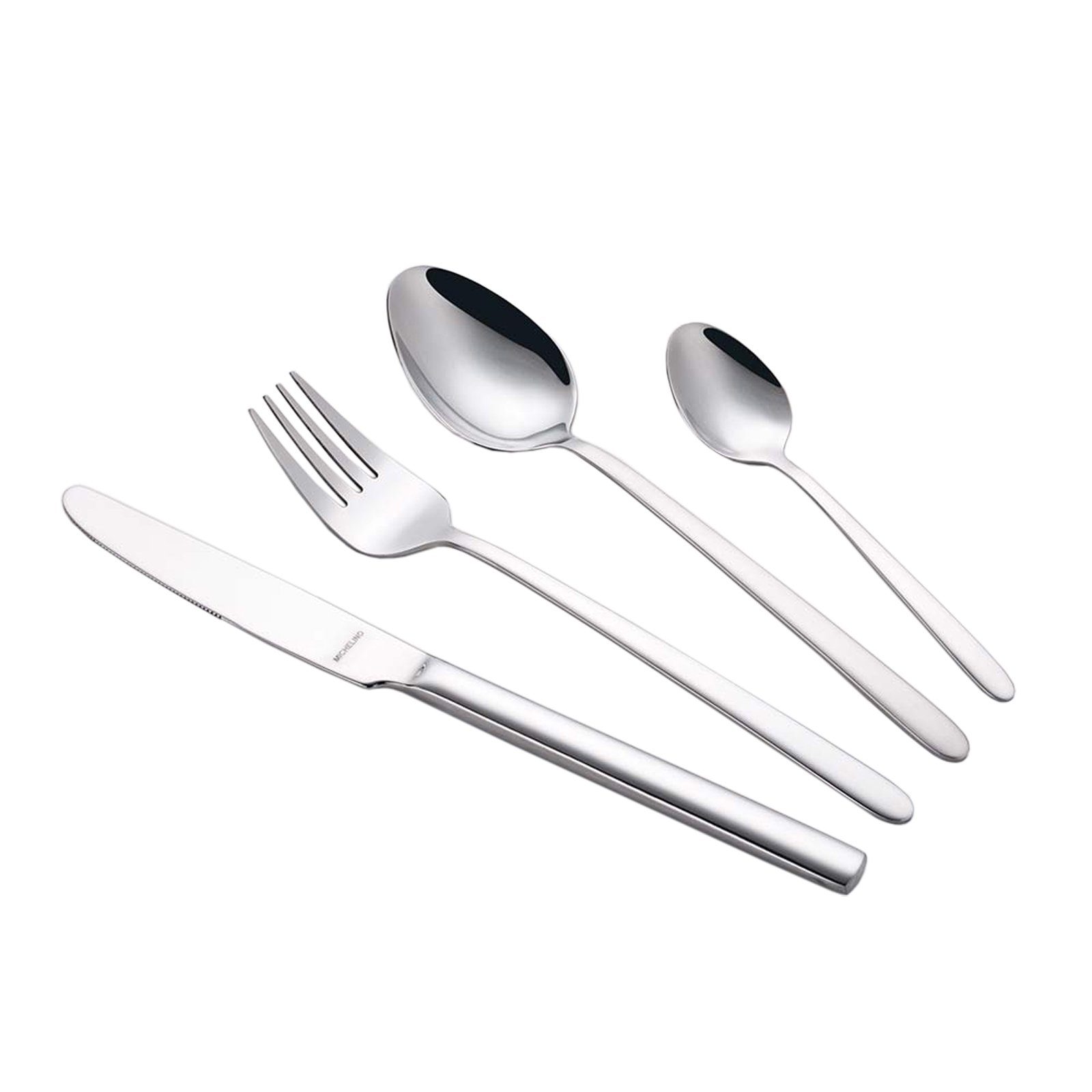 Michelino Besteck-Set Besteck-Set Elbe 24-teilig (24-tlg), Edelstahl, Tafelbesteck für 6 Personen