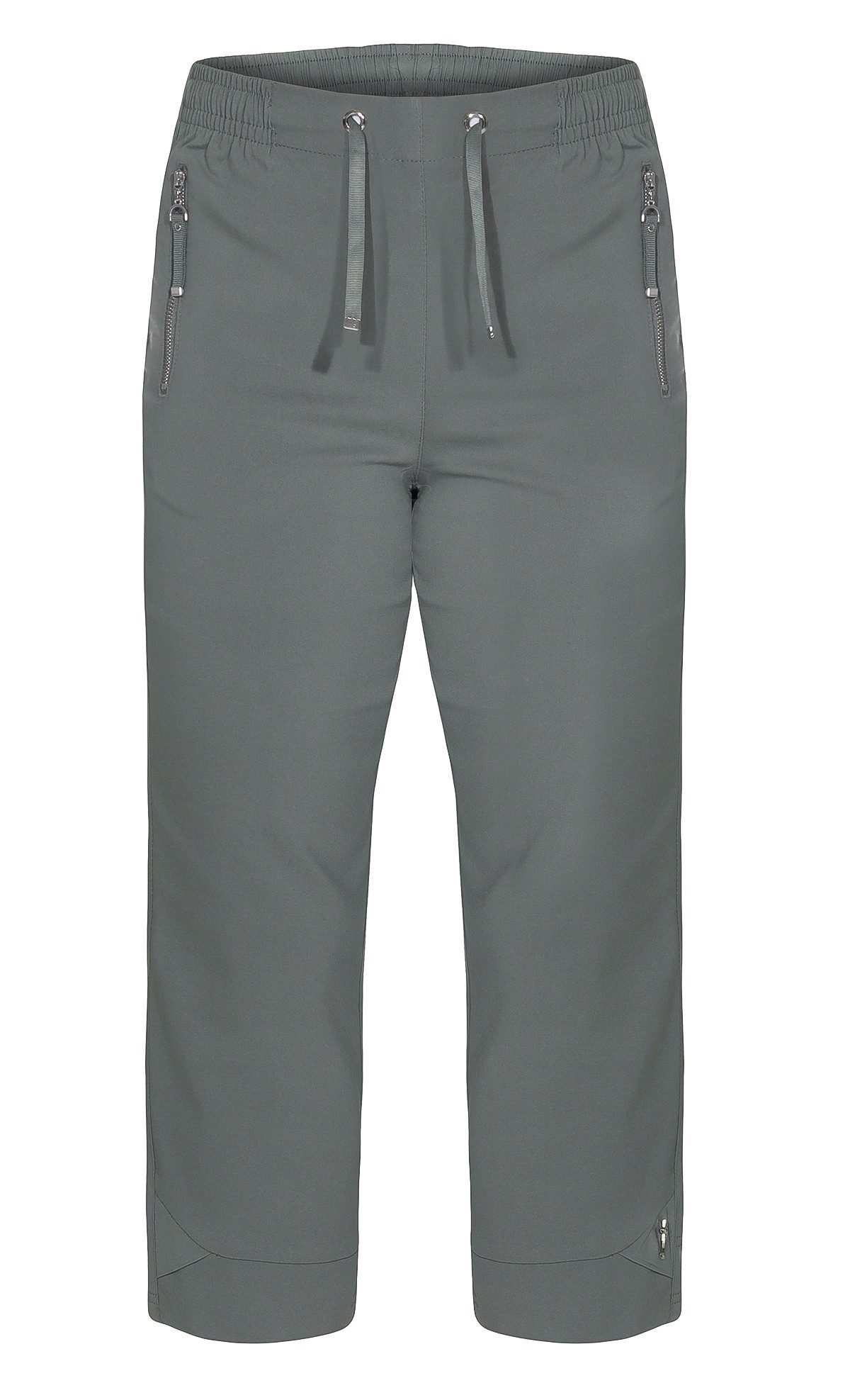 Alica Collection 7/8-Hose Sommerhose Damen Caprihose 7/8 Chinohose elastischer Gummibund mit Kordelzug, Taschen mit Reißverschluss