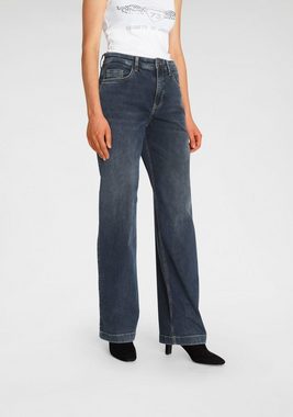 MAC Weite Jeans Wide-Leg Schmale Hüfte und weites Bein in weicher Qualität