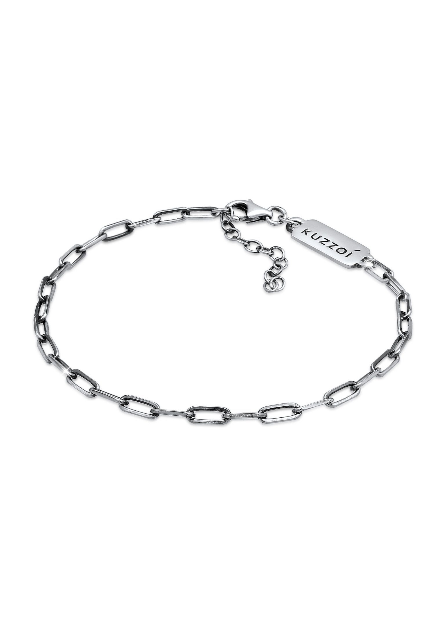 Silberarmband Herren Gliederkette Oval 925 Silber
