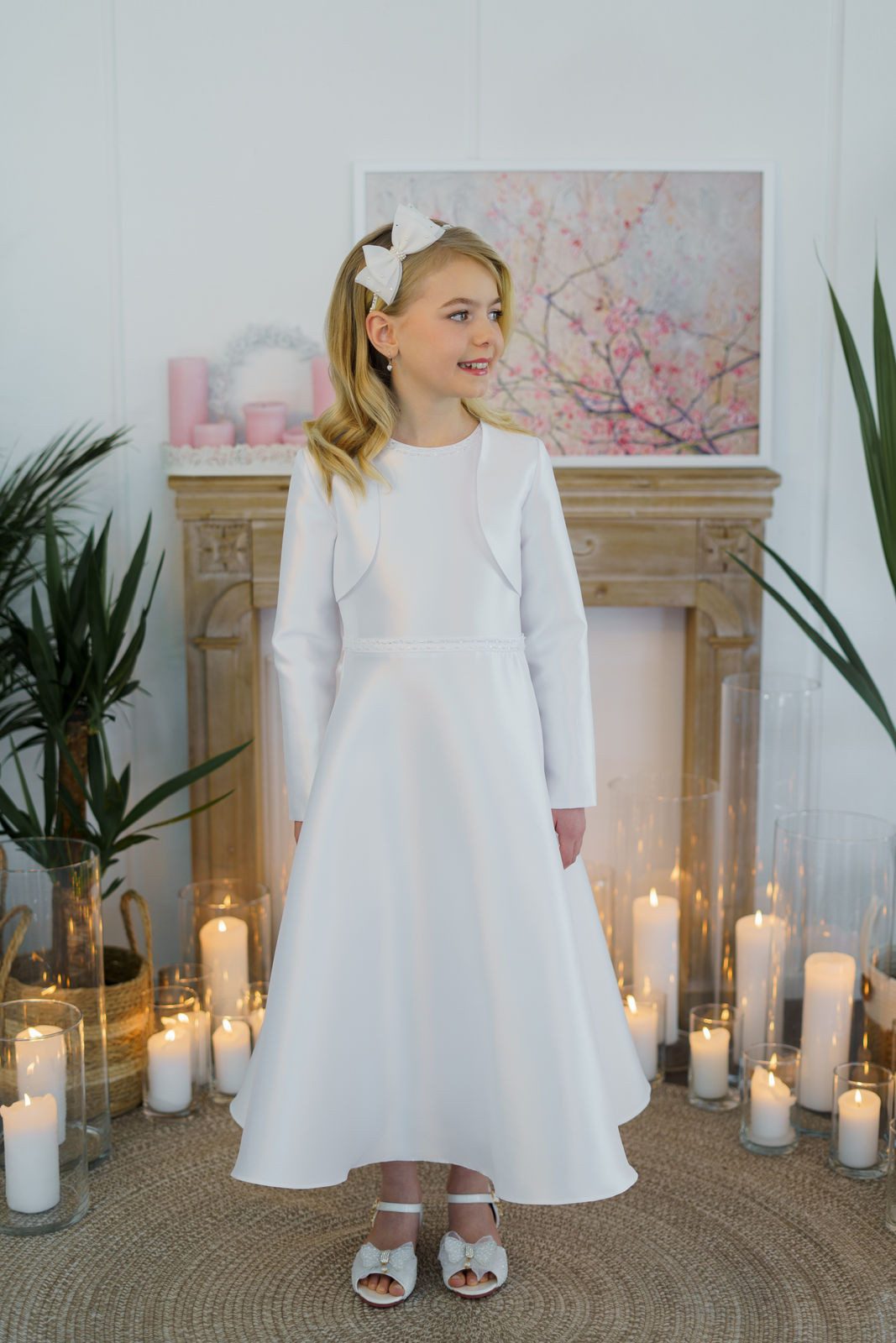 Pure White Partykleid 26045 Pure White Kommunion Kleid incl. Jacke (Stück) klassisches Kommunionkleid
