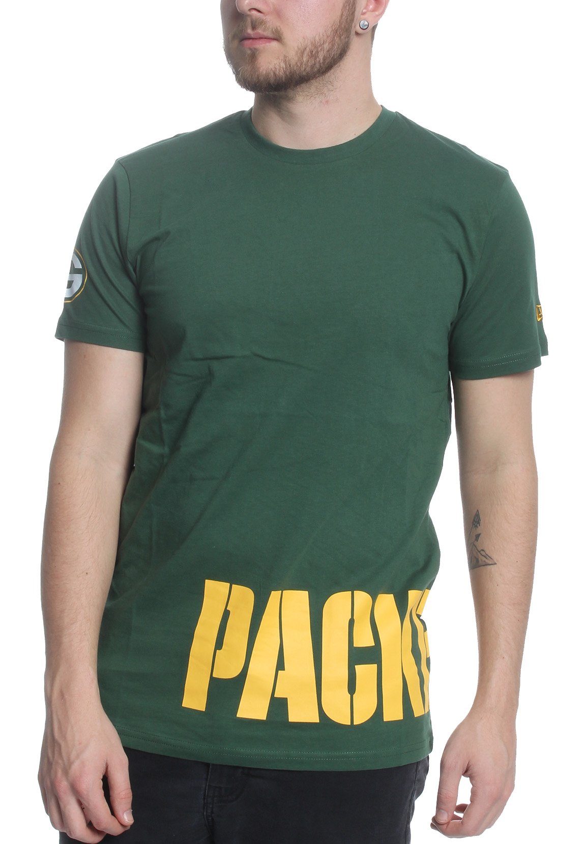 New Era T-Shirt New Era NFL Wrap Around Tee Herren GREEN BAY PACKERS Grün