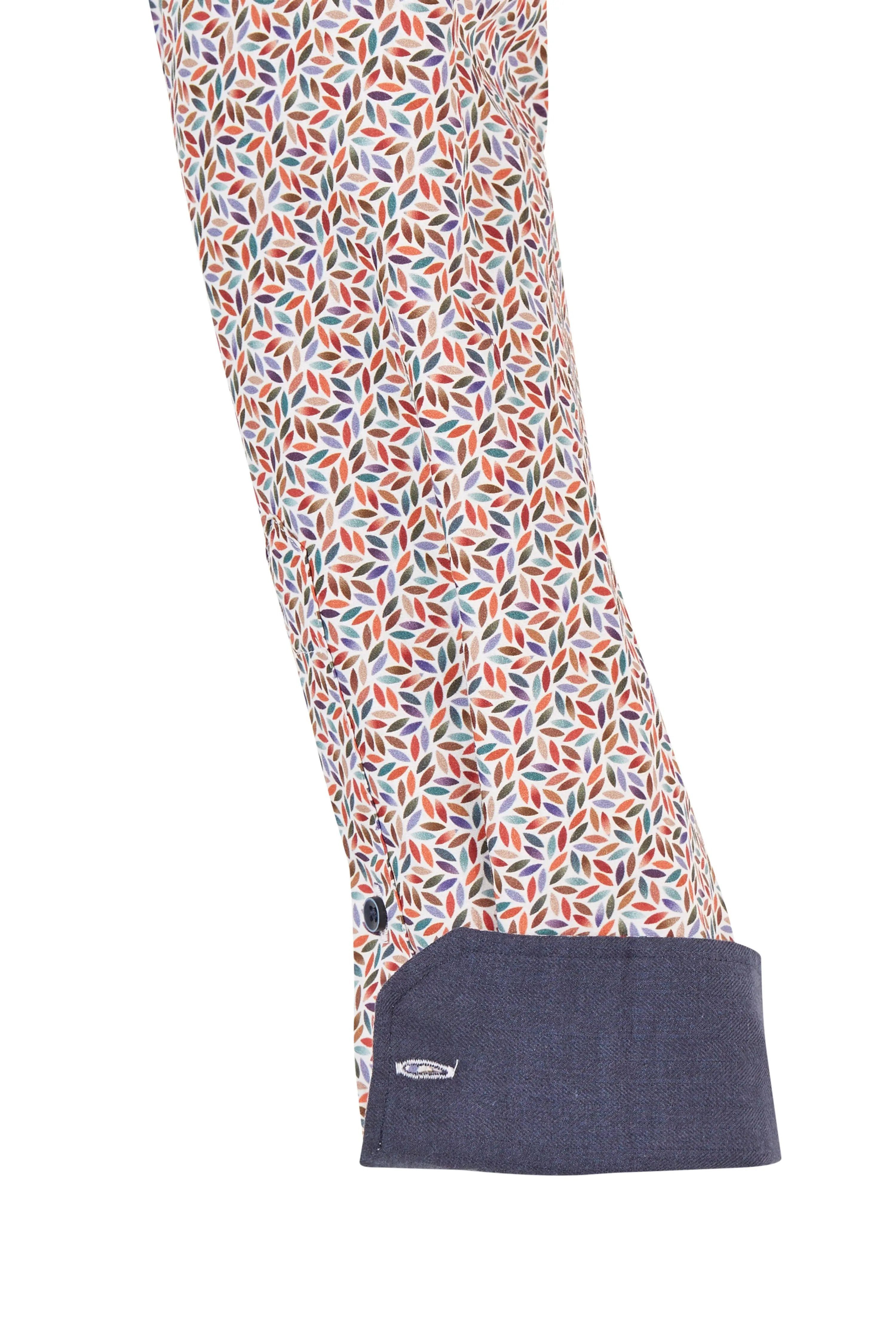 Haupt Langarmhemd Haupt Langarm Baumwoll-Herrenhemd Modern Fit im Ellipse-M günstig online kaufen