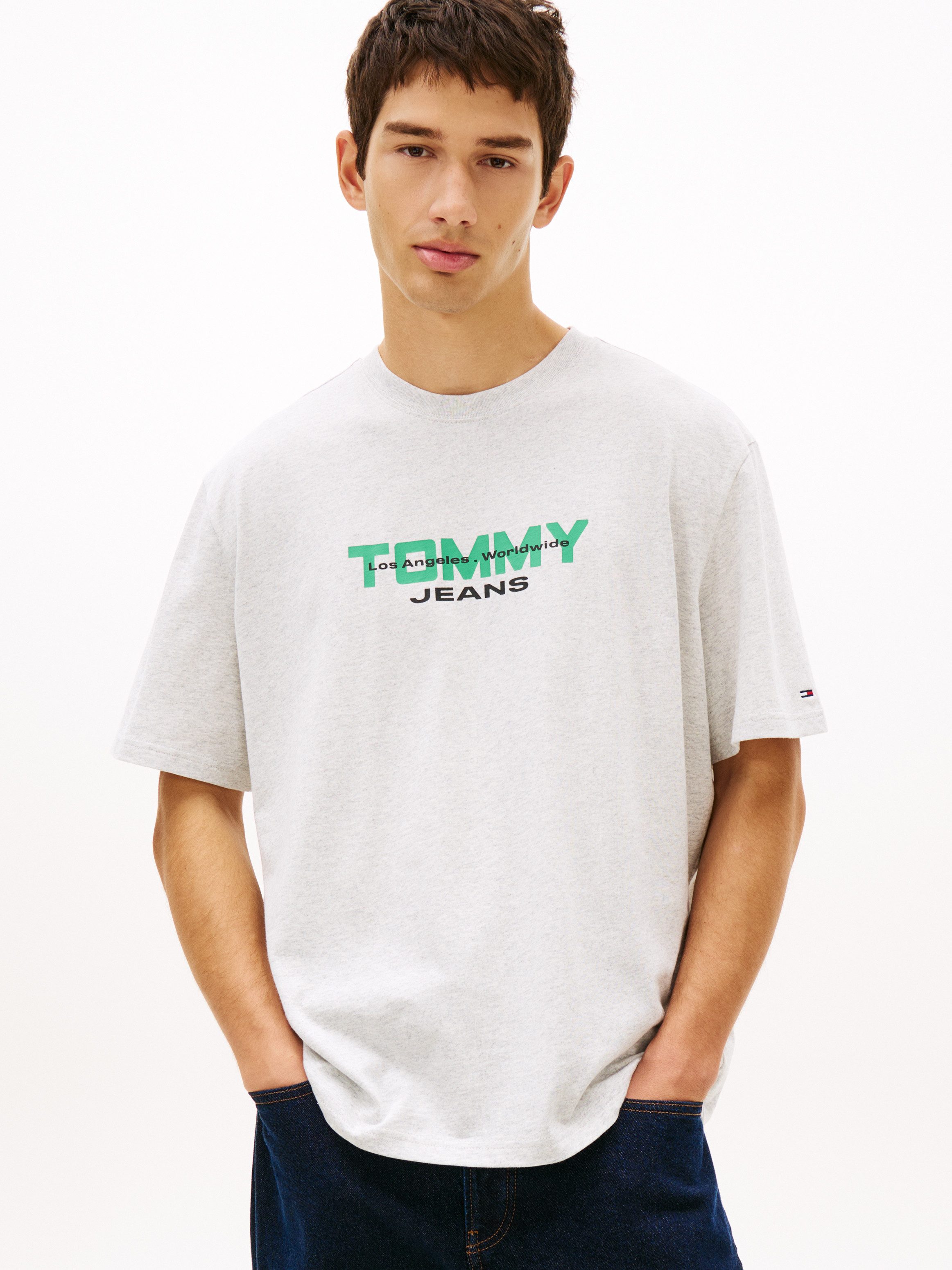 Tommy Jeans T-Shirt TJM 90S BLOCK Relaxed fit mit Rundhalsausschnitt günstig online kaufen