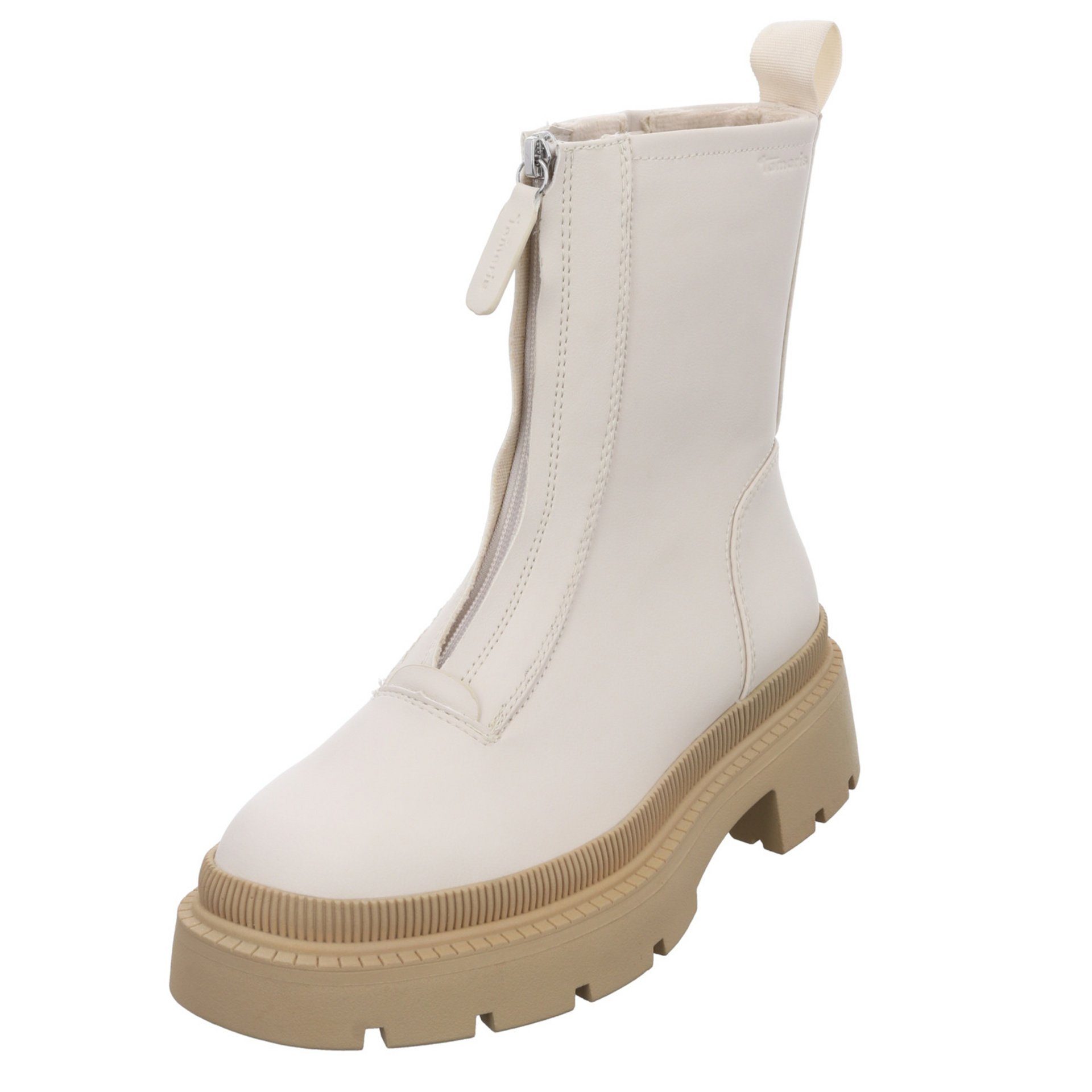 Tamaris Damen Stiefel Schuhe Boots Elegant Freizeit Stiefel Synthetik IVORY/BEIGE (21203664)
