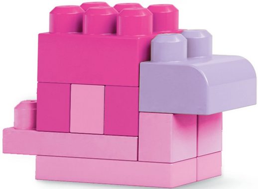 MEGA BLOKS Spielbausteine »First Builders, Bausteine-Beutel, pink«, (60 St)