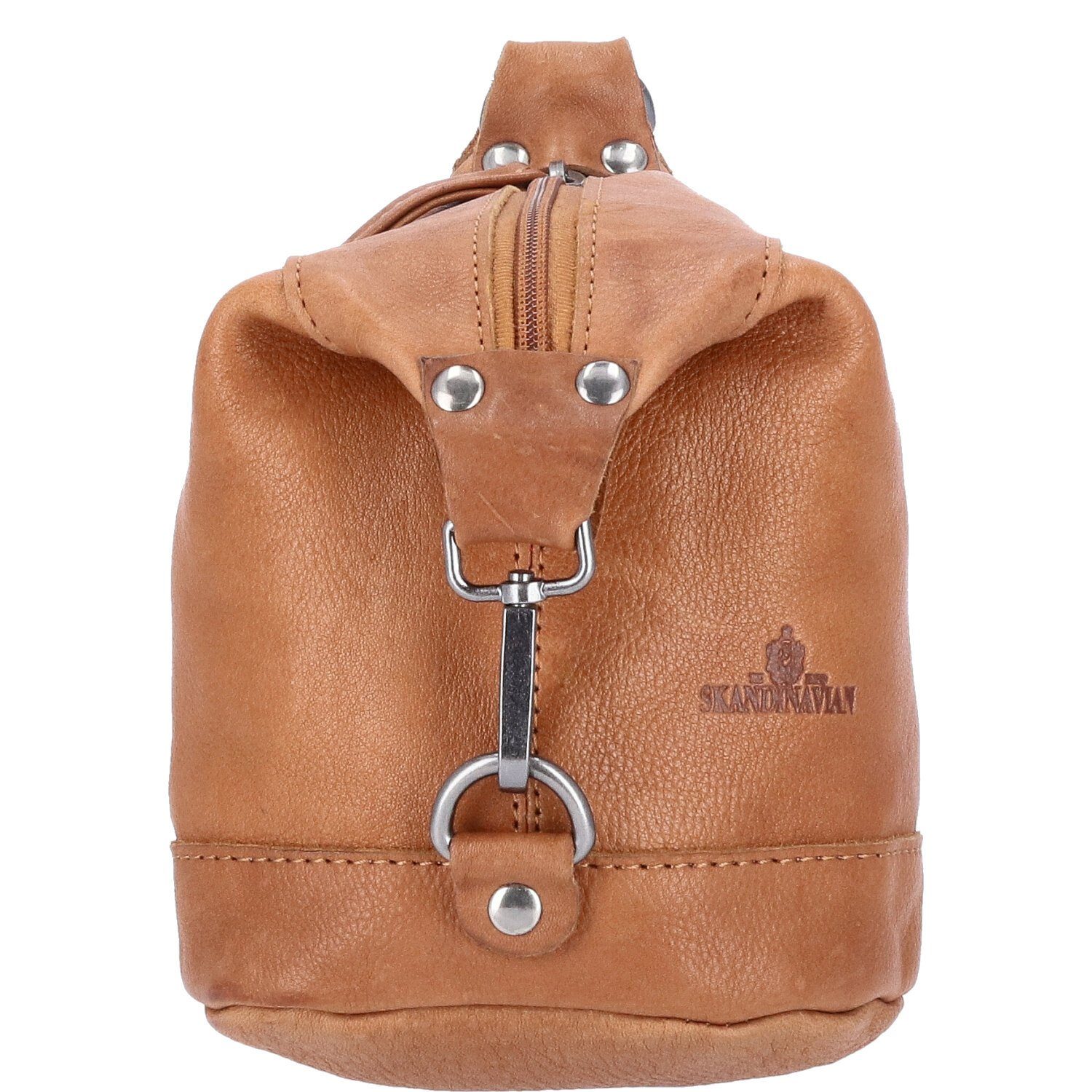 The Skandinavian Brand Rucksack The Skandinavian Brand Damen Leder Rucksack Mini cognac (Stück, Stück)