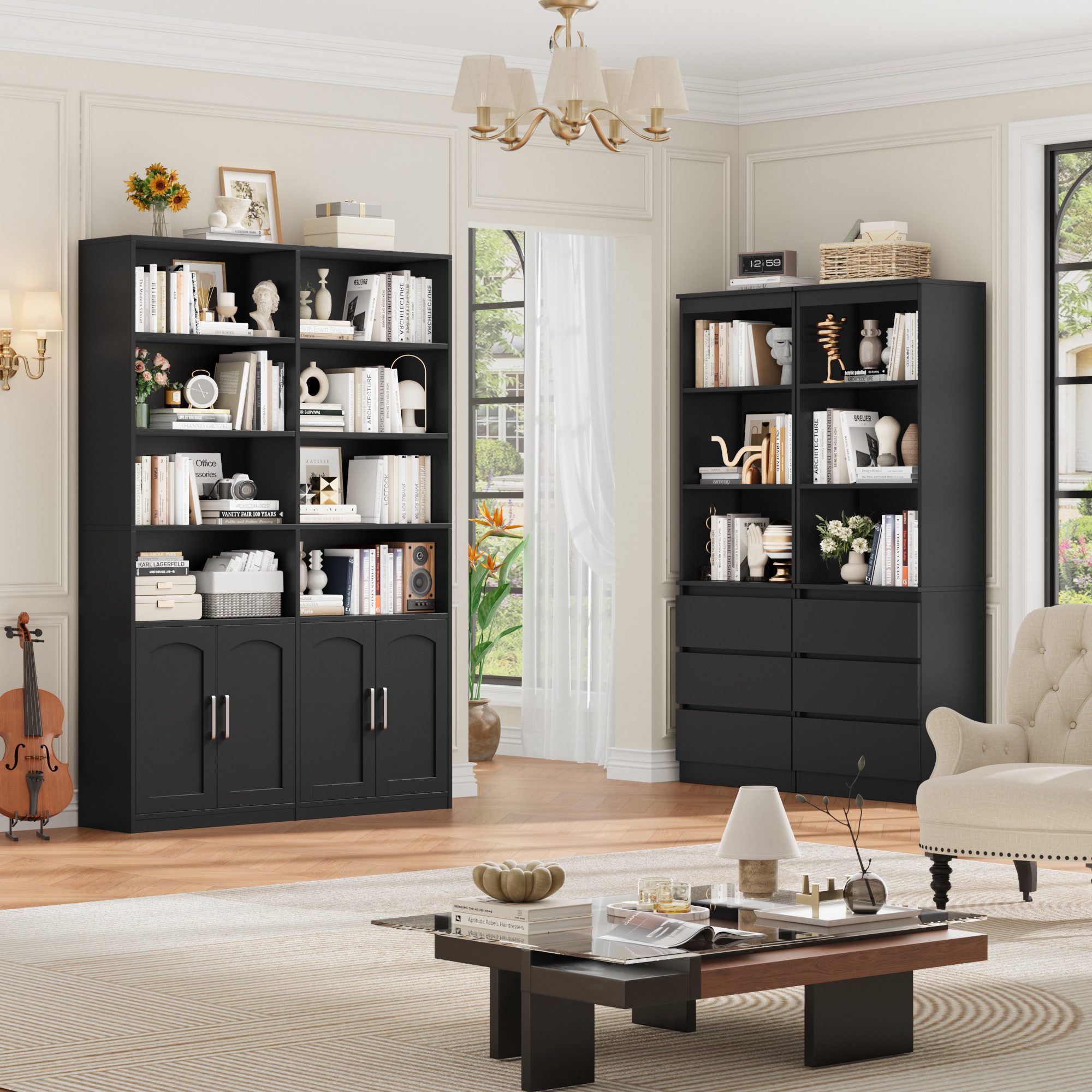 Homfa Bücherregal Standregal Büroregal Bücherschrank, mit günstig online kaufen