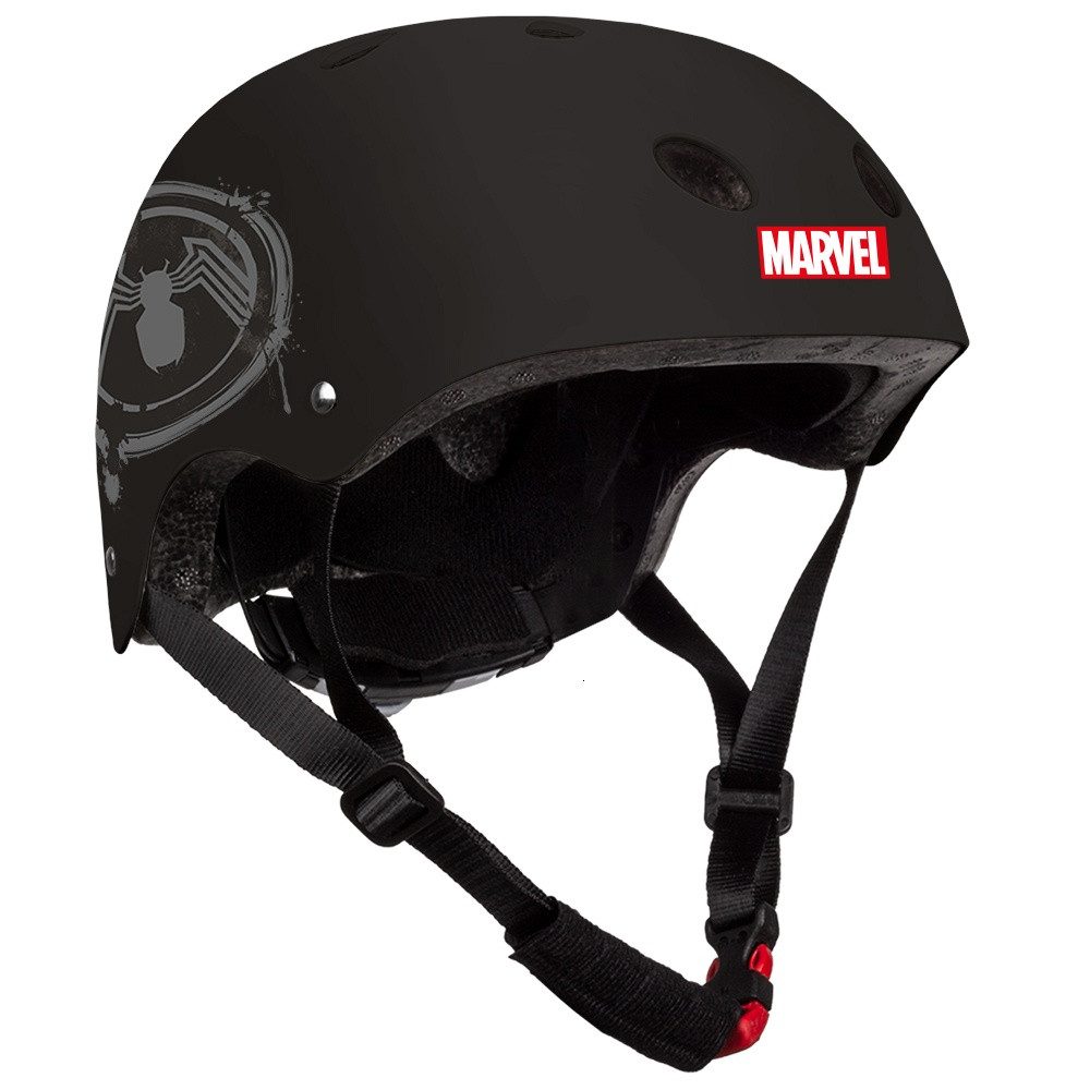 Seven Polska Kinderfahrradhelm Marvel "VENOM", Roller Blades, Skater, 52-56cm, ab ca. 6 Jahre