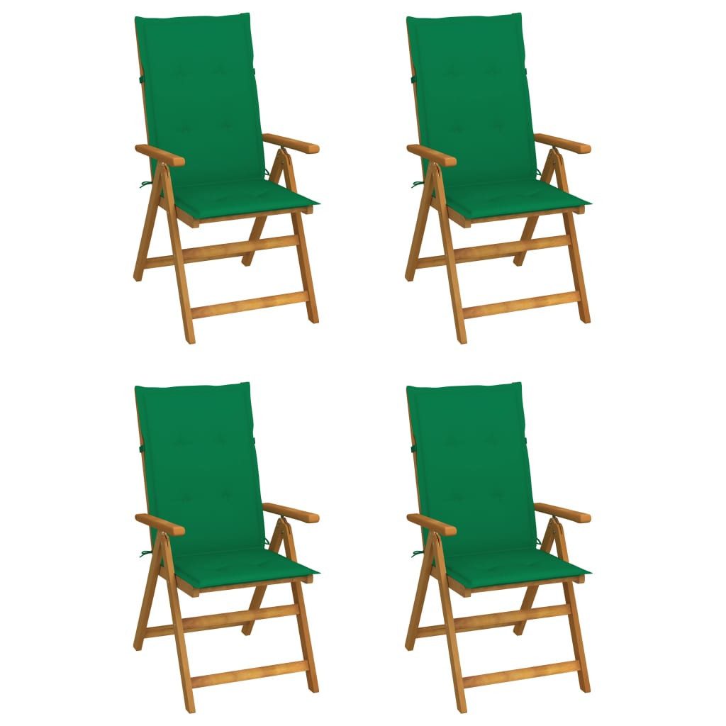 Gartenstuhl Echtholz Gartenstuhl-Set 57 x 69 x 111 cm in Grün
