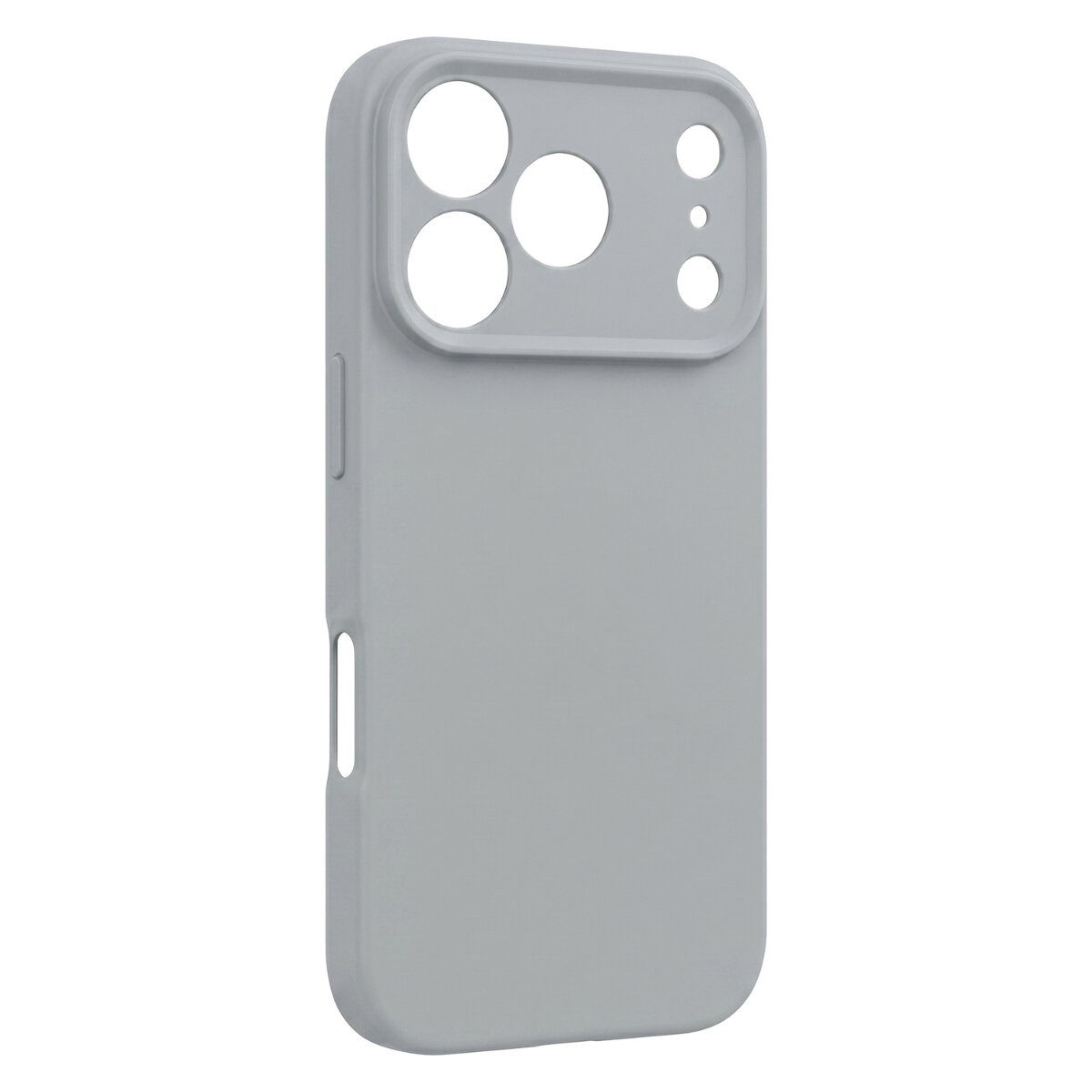 TFO Handyhülle Silikon Kompatibel mit iPhone 18 Pro Max / 17 Pro Max Silber 6,9, Microfleece-Futter und matte Oberfläche – Bild 3 von 5