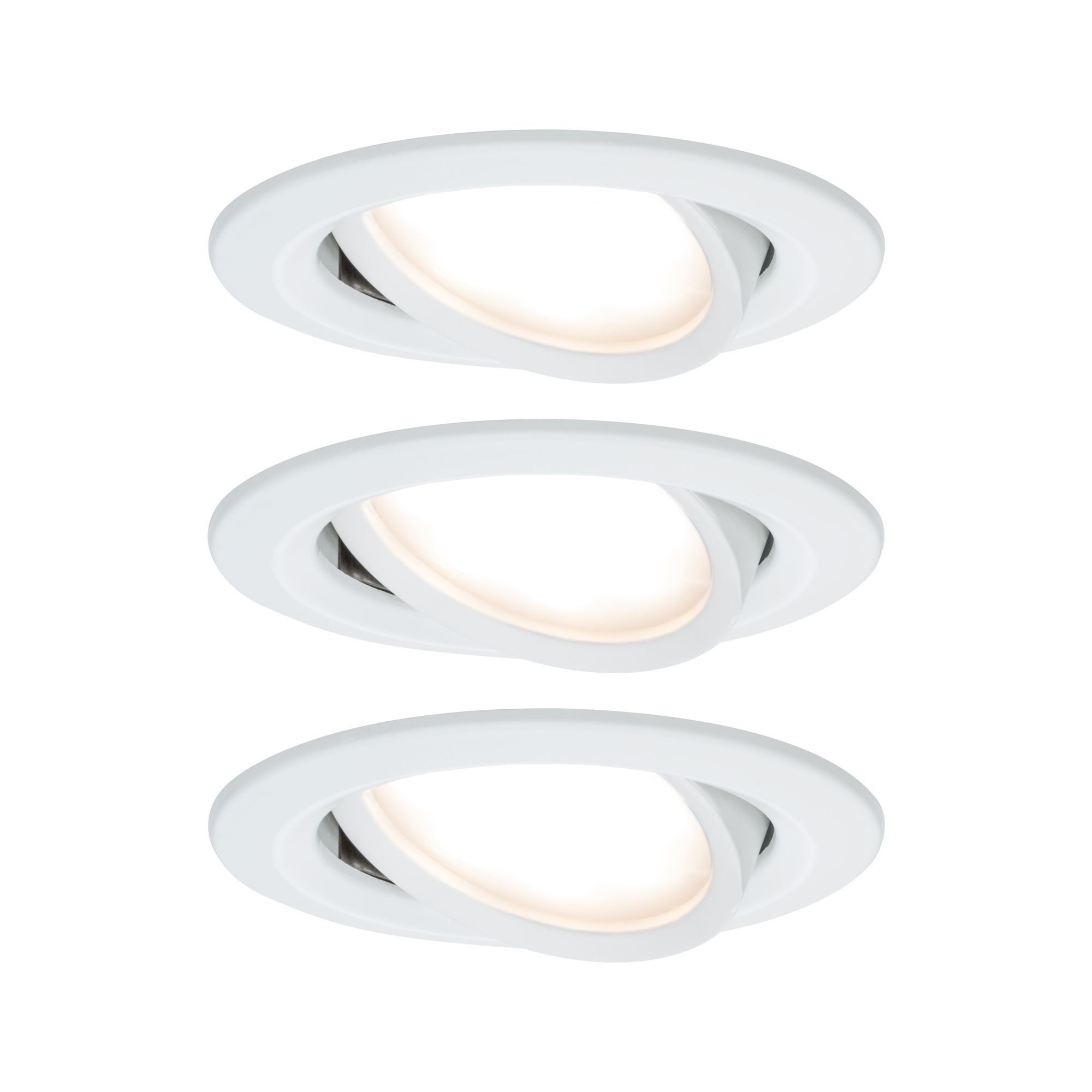 Paulmann LED Einbauleuchte 93875, im Lieferumfang enthalten, Aluminium