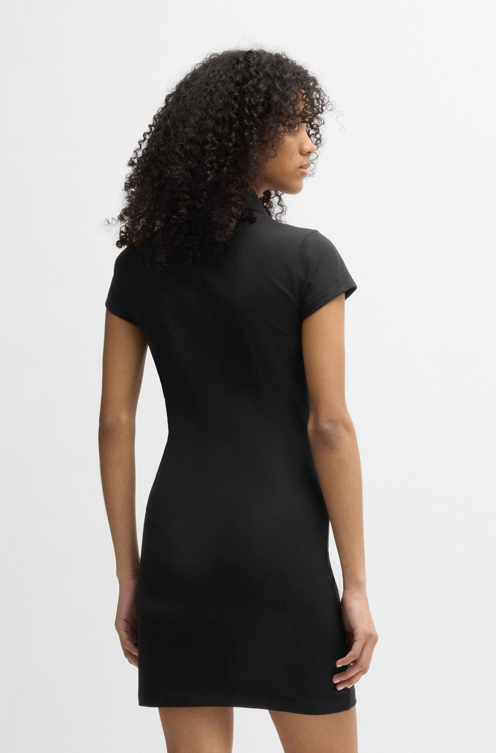 HUGO Blue Jerseykleid Nera mit Polokragen, günstig online kaufen
