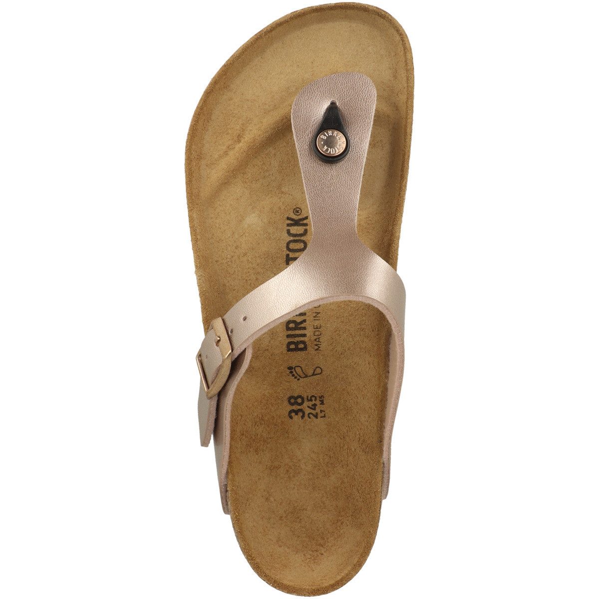 Birkenstock Gizeh Birko-Flor Metallic normal Damen Pantolette Hausschuhe, S günstig online kaufen