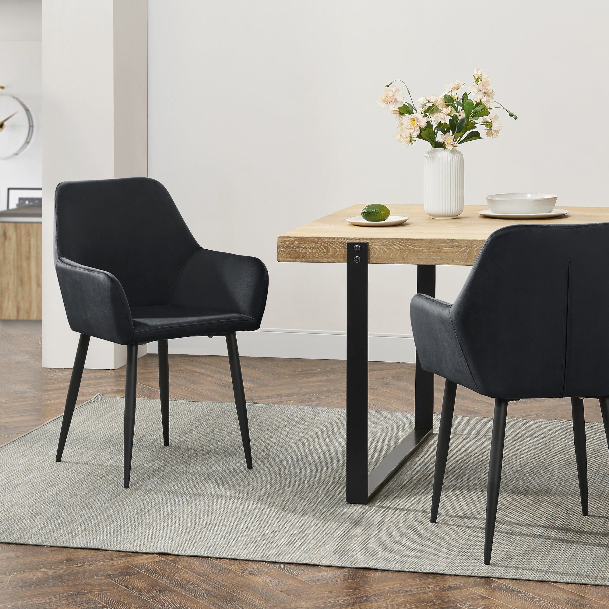 en.casa Esszimmerstuhl (Set), »Hollola« Polsterstuhl mit günstig online kaufen