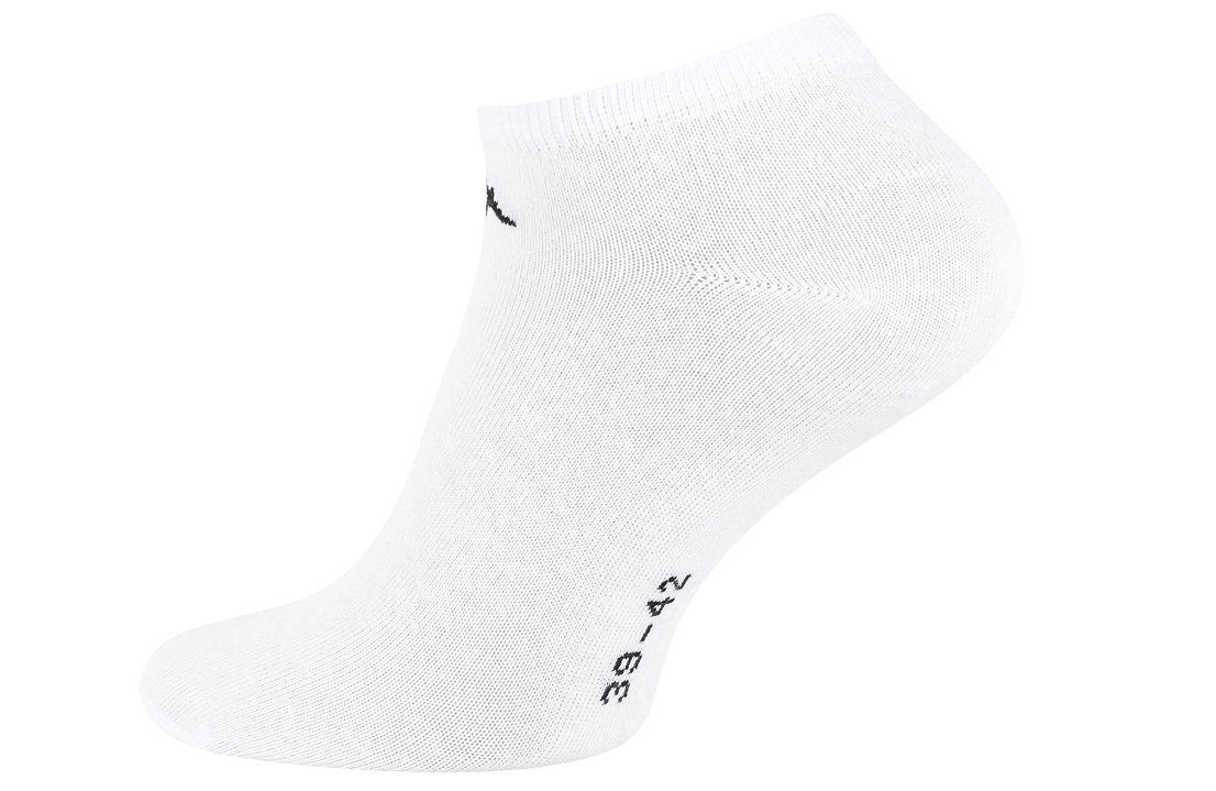 Sneaker Baumwolle Herren 12 Paar Kappa Sneakersocken / KAPPA Schwarz Weiß ® Socken