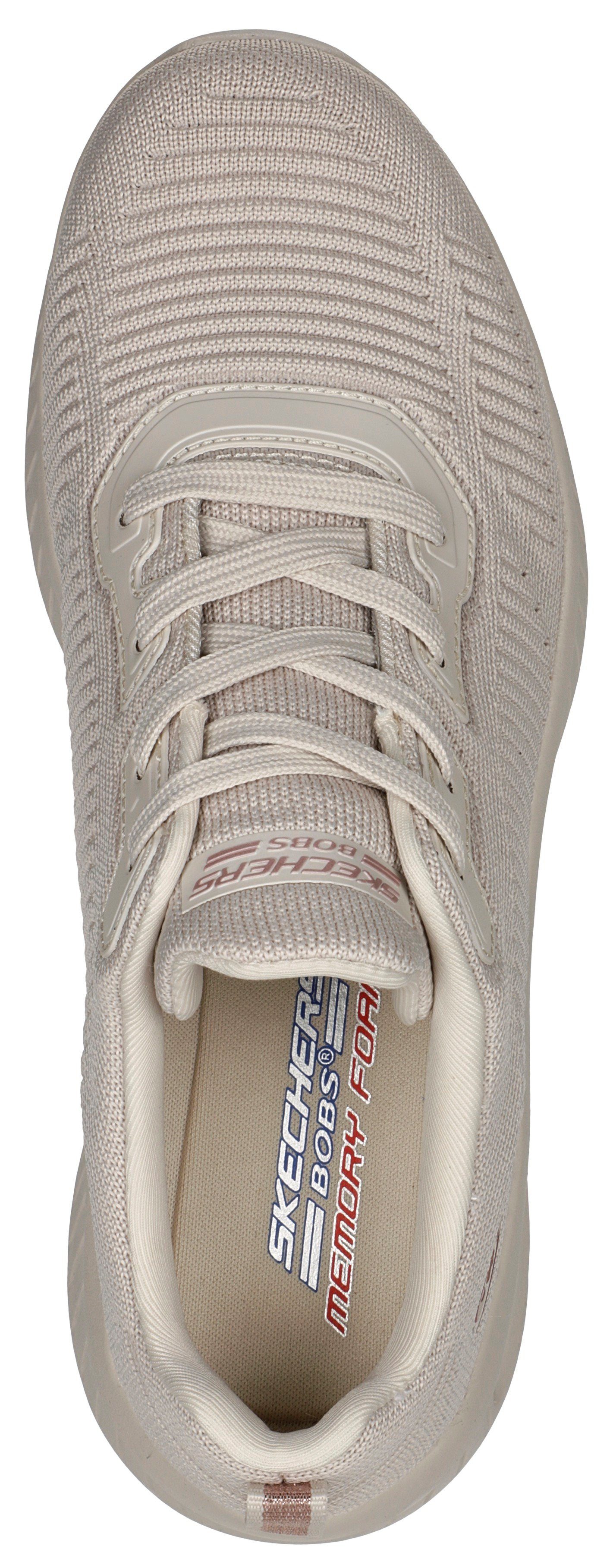 AIR Sneaker mit CHAOS beige Foam Memory SQUAD BOBS Skechers