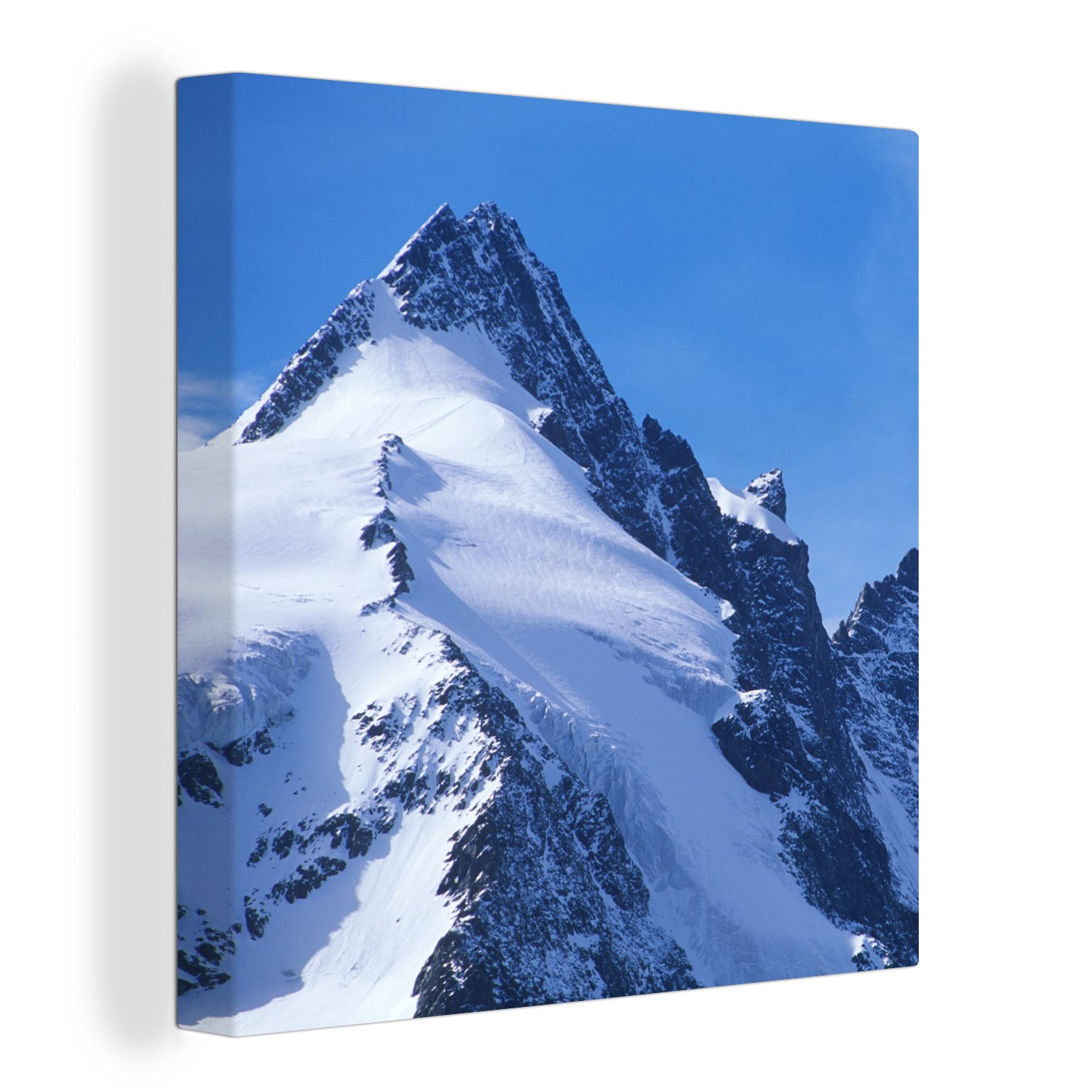 OneMillionCanvasses® Leinwandbild Der österreichische Großglockner mit Bergen in Europa, (1 St), Leinwand Bilder für Wohnzimmer Schlafzimmer