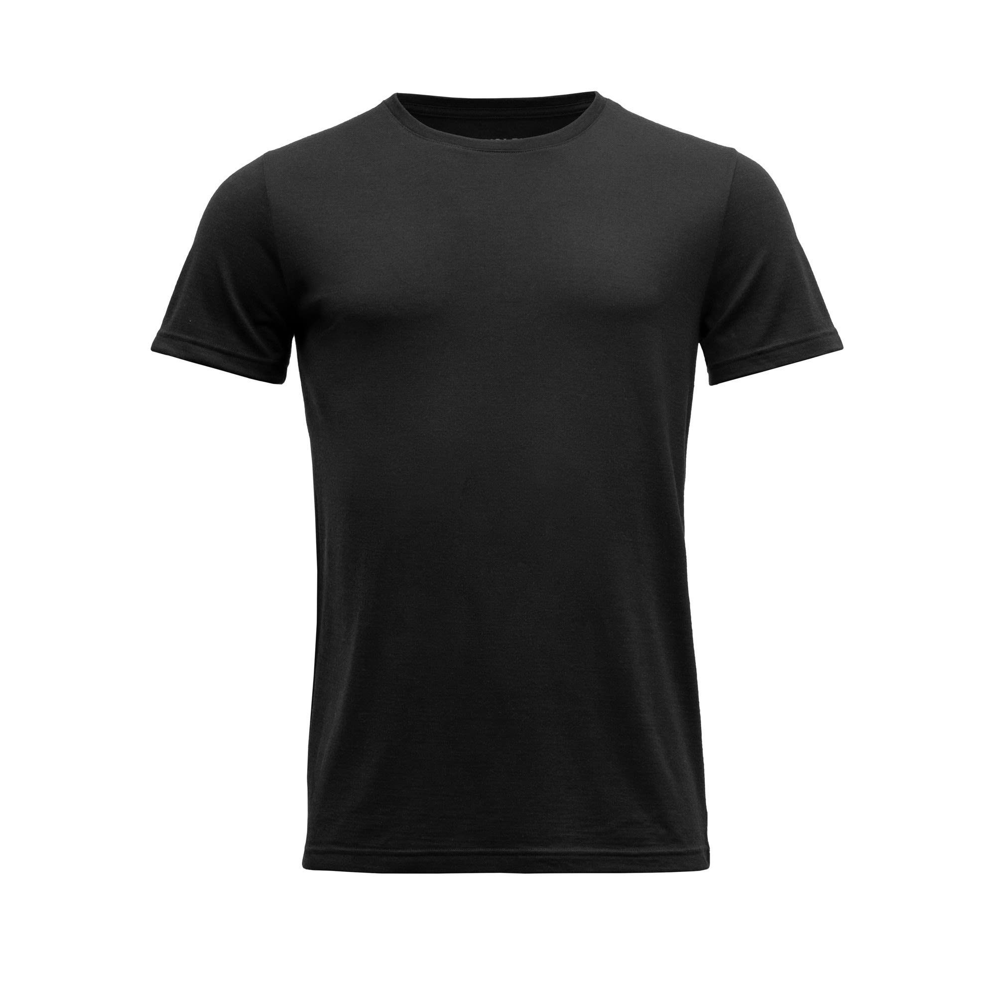 Merino Devold 150 Devold Herren Tee Black Kurzarm-Shirt M Eika T-Shirt