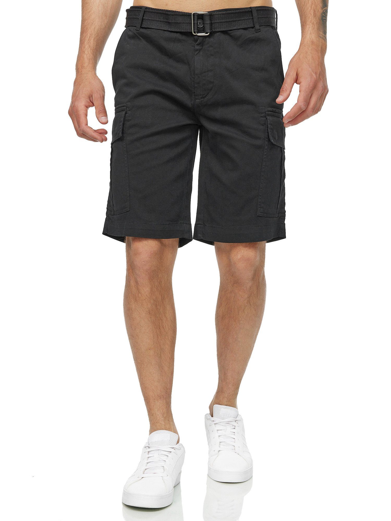 A200 Shorts abnehmbarem Cargoshorts schwarz Gürtel inkl. Cargo Tazzio