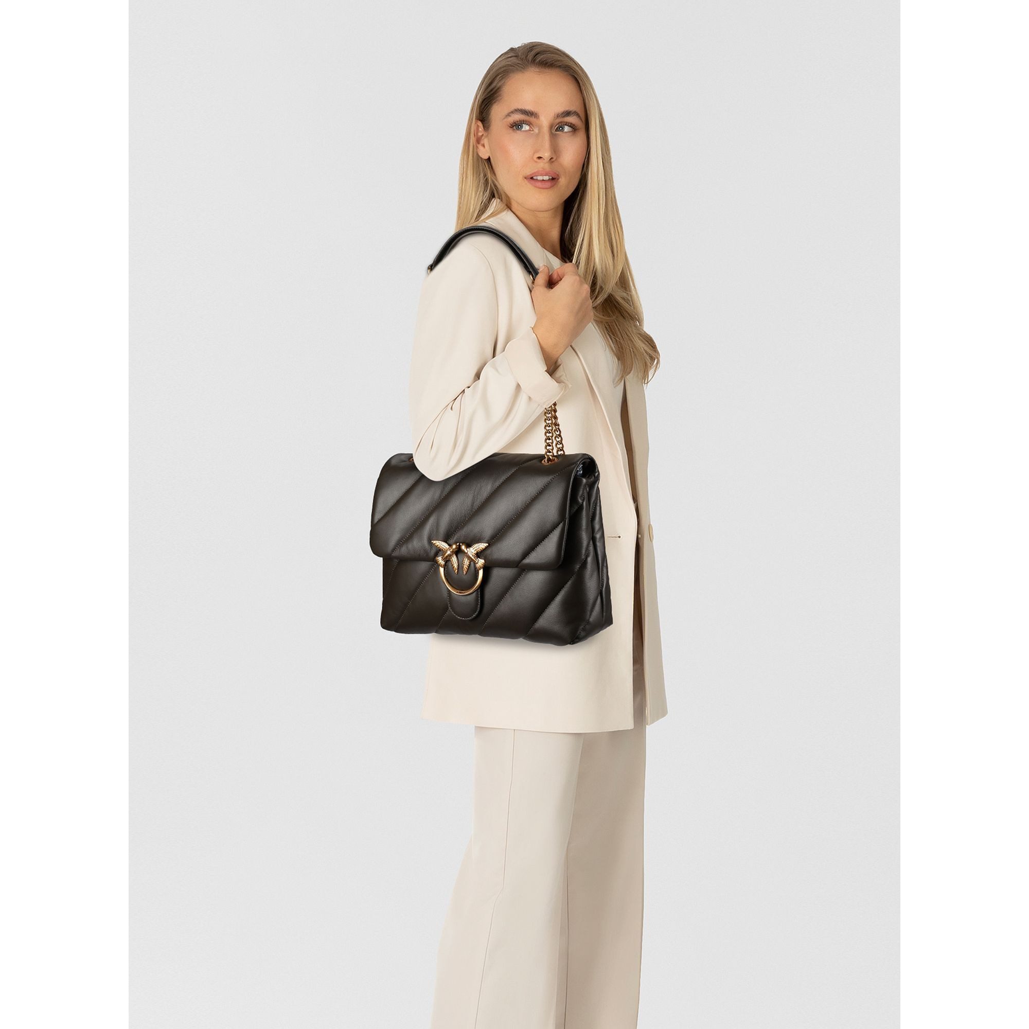 PINKO Umhängetasche Love Puff, Leder