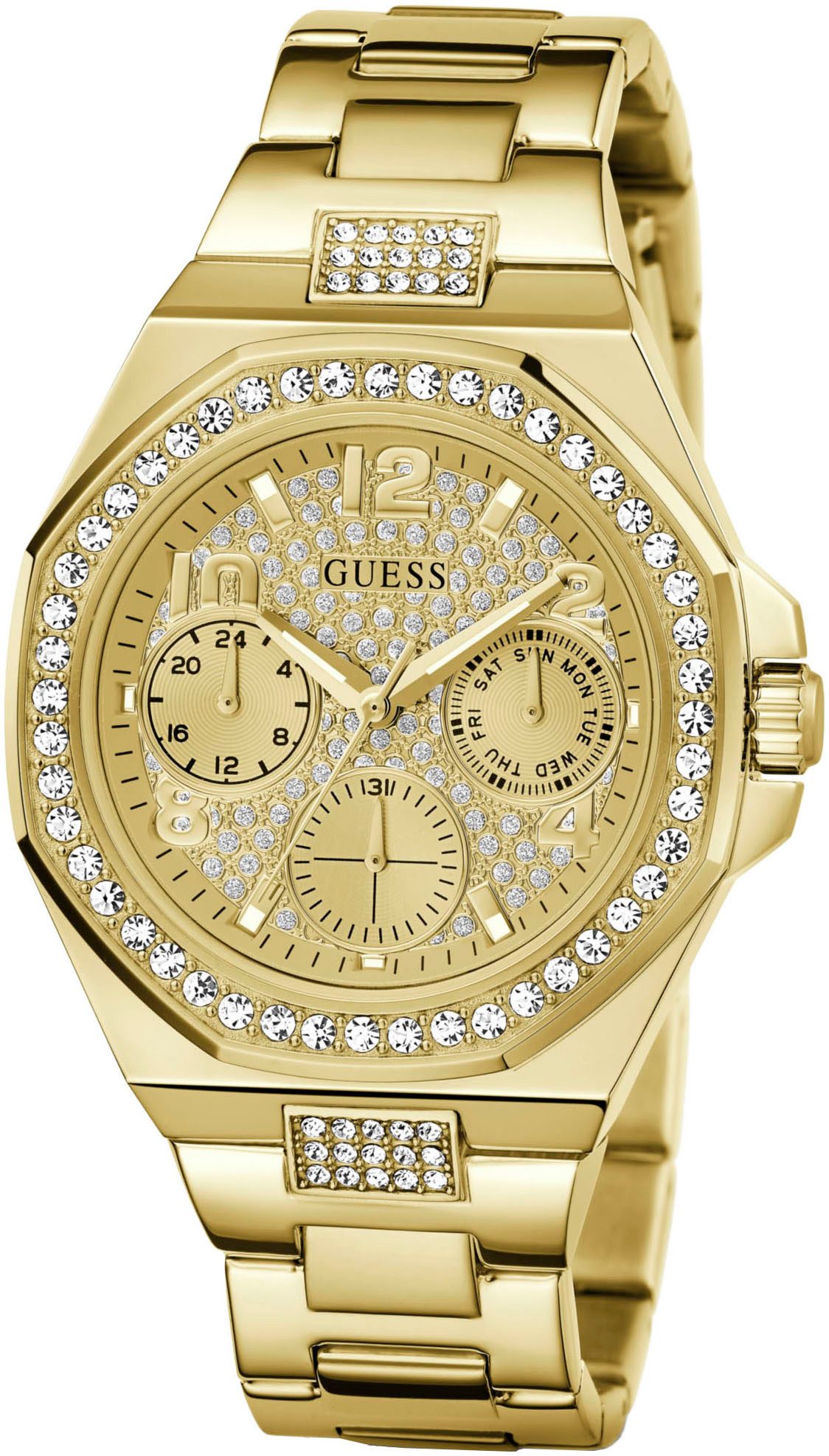 Guess Multifunktionsuhr LADY EMPIRE GW0777L2, Quarzuhr, Armbanduhr, Damenuh günstig online kaufen
