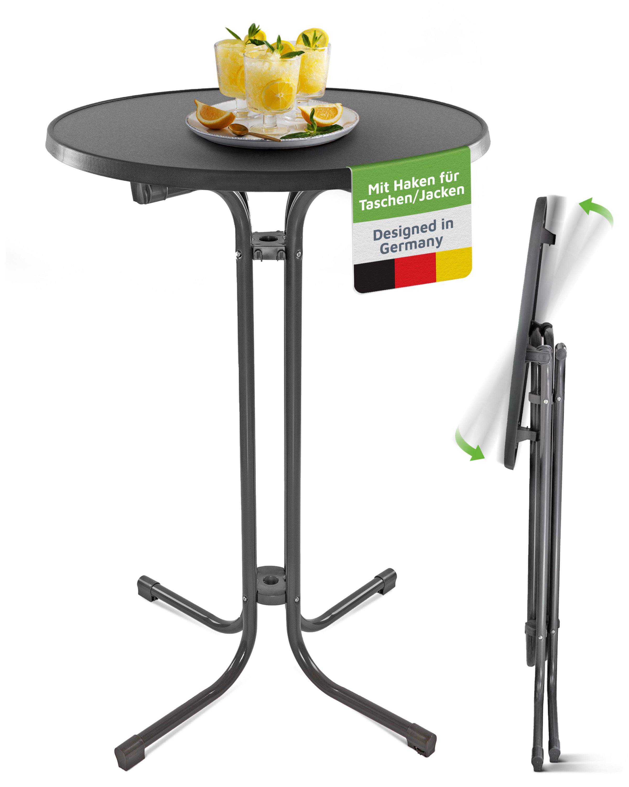 BeFair Stehtisch Nico (Vormontiert), klappbar Grau günstig online kaufen