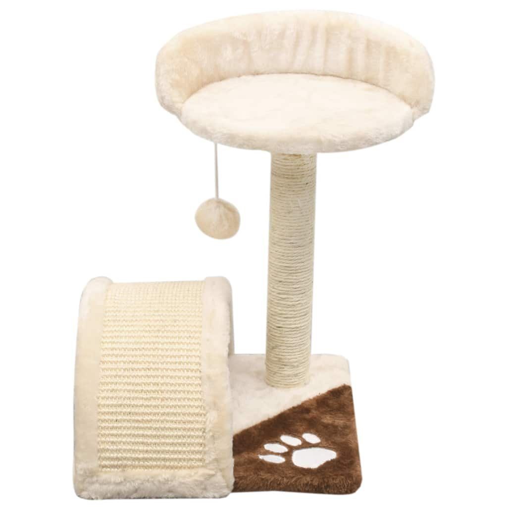 vidaXL Kratzbaum 40 cm Katzen-Kratzbaum Sisal 40 cm Beige und Braun