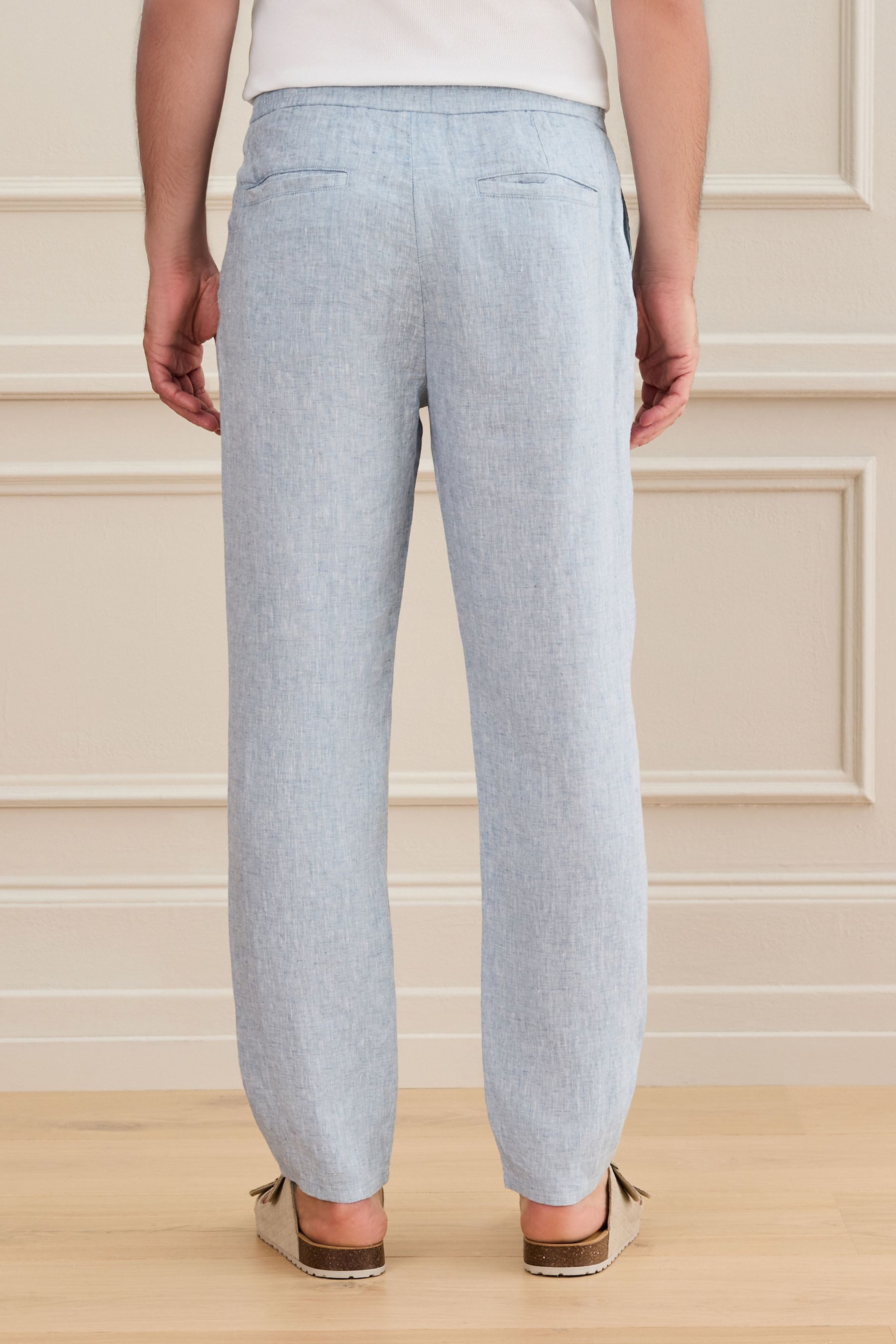 Next Dehnbund-Hose Signature Regular Fit Leinenhose mit Elastikbund (1-tlg)