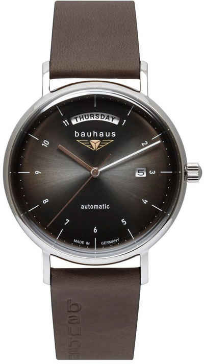 bauhaus Automatikuhr Bauhaus Edition, 2162-2, Armbanduhr, Herrenuhr, Datum, Made in Germany