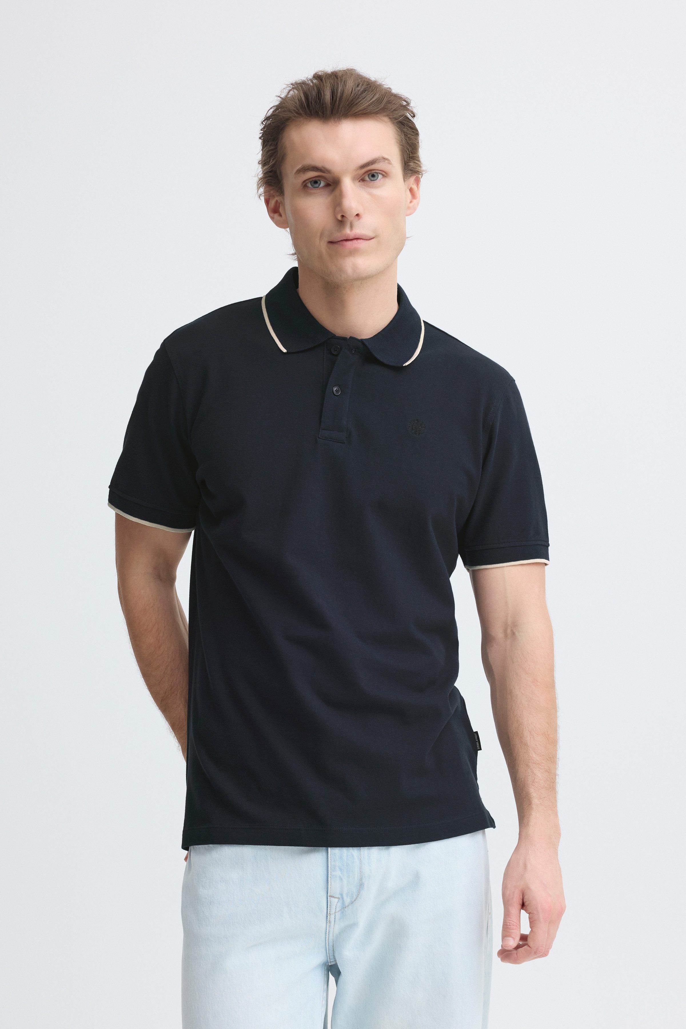 Blend Poloshirt BHEDIN POLO S/S mit Polokragen, aus Baumwolle und Jersey, Regular Fit, Kurzarm