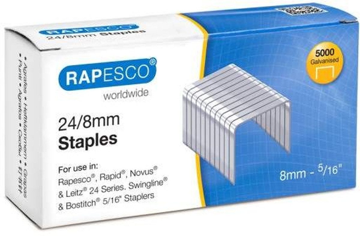 RAPESCO Heftklammer Heftklammern 24/8mm VE=5000 Stück (20 Stück)