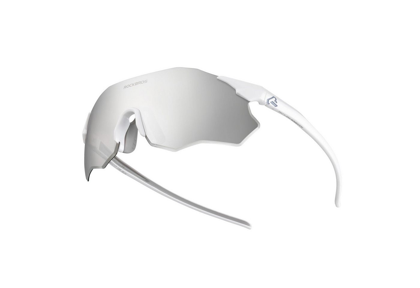 ROCKBROS Fahrradbrille Sportbrille Herren Damen Fahrrad MTB Rennrad Outdoor TR90 Rahmen, photochrom, UV400 Schutz, zweistufige Federscharniere, ultraleicht