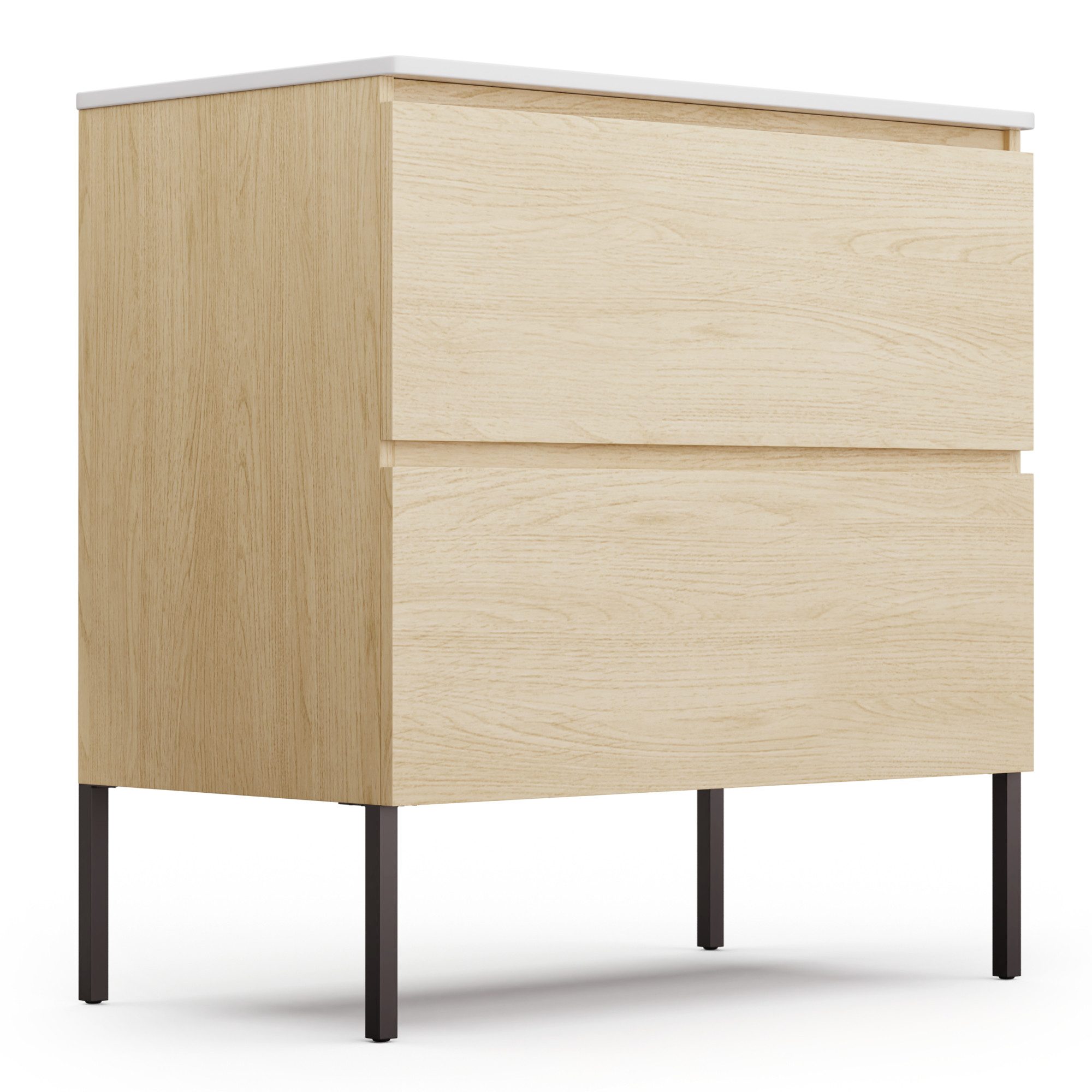 blumfeldt Waschtisch Johnstone Waschtisch Badezimmerschrank Badschrank, Waschbecken mit Schrank Waschbeckenunterschrank Set