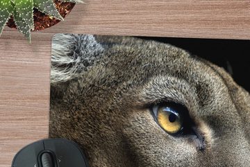 MuchoWow Gaming Mauspad Puma - Wilde Tiere - Porträt (1-St), Mousepad mit Rutschfester Unterseite, Gaming, 40x40 cm, XXL, Großes