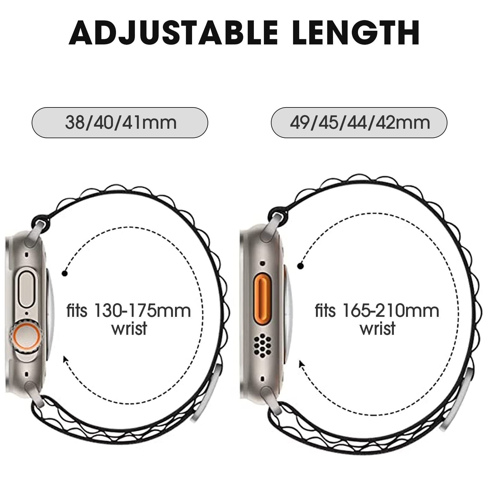 ibettertec Smartwatch-Armband Alpine Loop Armband Kompatibel mit Apple Watch für Damen Herren – Bild 5 von 5