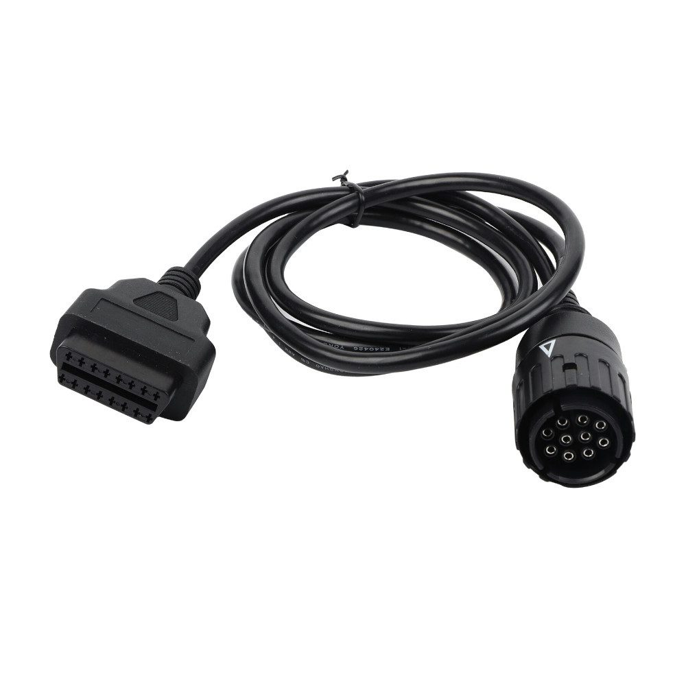 Trade-Shop OBD2-Diagnosegerät Adapterkabel passend für BMW F-Serie: K70 K71 K72 K75 K73 R13 K14, Anschluss A: BMW 10pin Normstecker, Anschluss B: OBD2 16pol Normbuchse