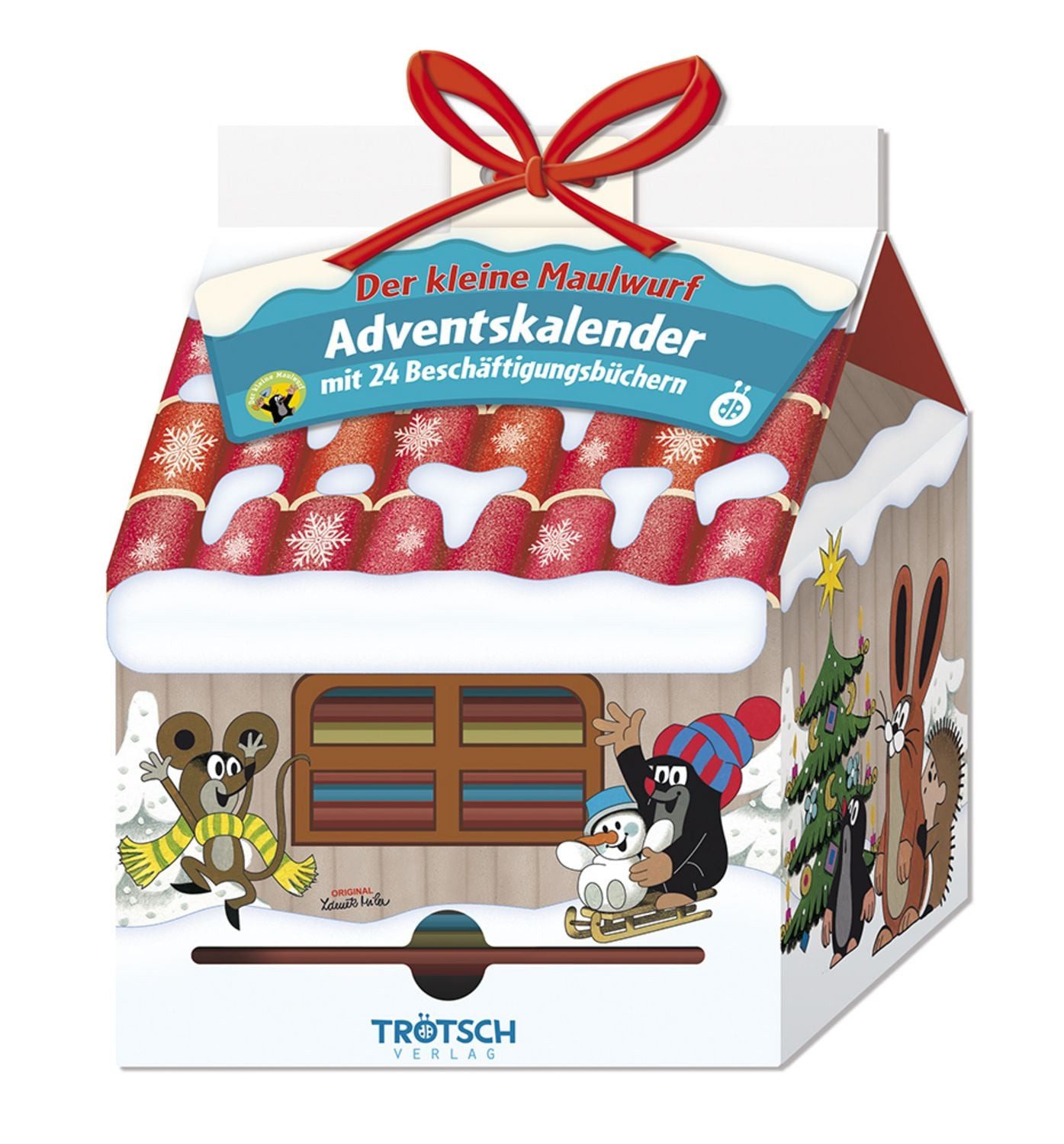 Trötsch Verlag Adventskalender TRÖTSCH – Adventskalender Haus ""Der kleine Maulwurf "", Weihnachtska