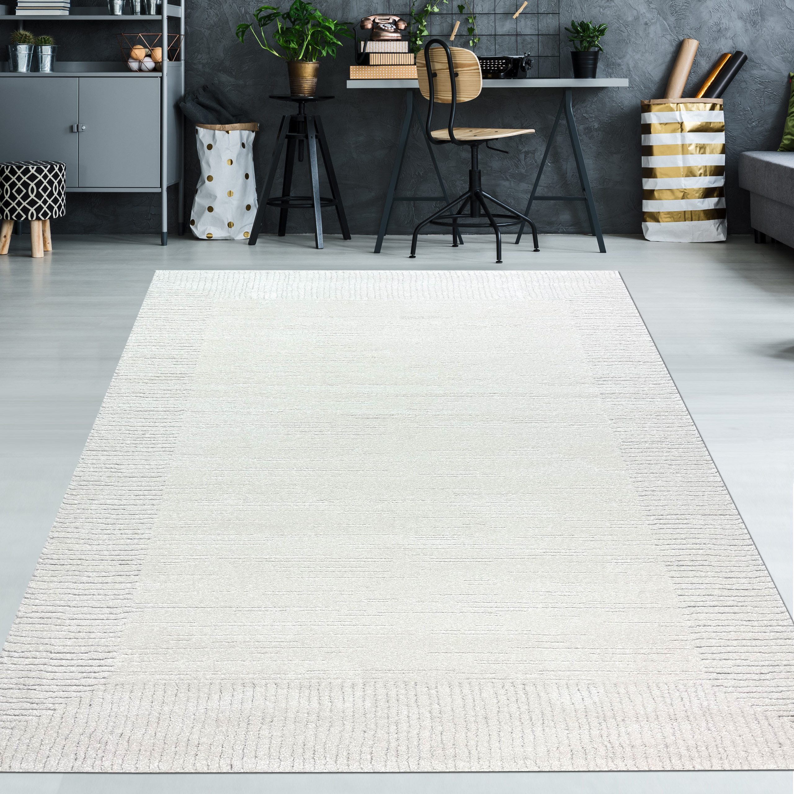 TeppichHome24 Teppich Wohnzimmer Schlafzimmer Teppich Striche günstig online kaufen