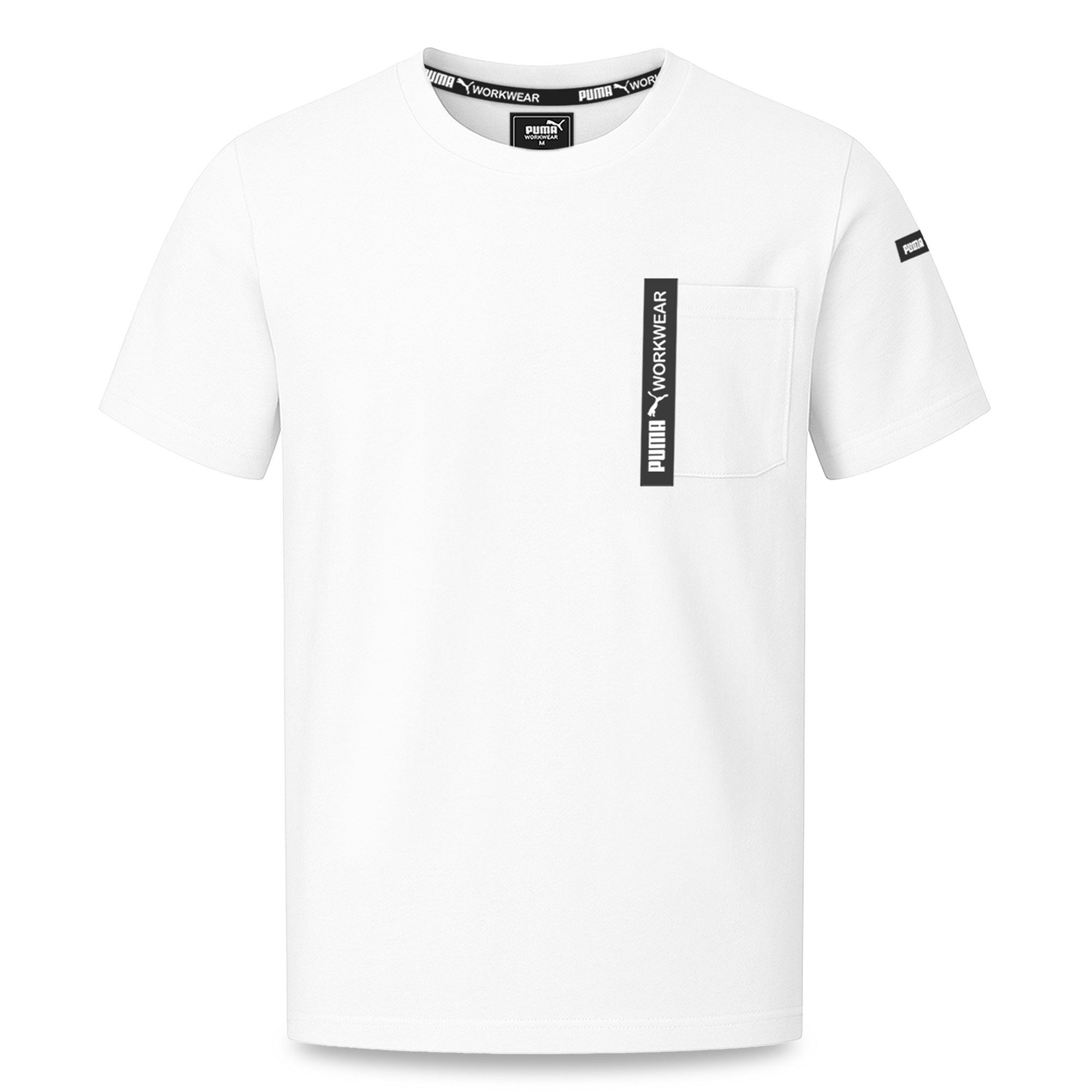 PUMA Workwear T-Shirt ADVANCED Arbeitsshirt - Herren Shirt mit Brusttasche - Utility Fach Strapazierfähiges und atmungsaktives Gewebe, für Handwerk und Logistik