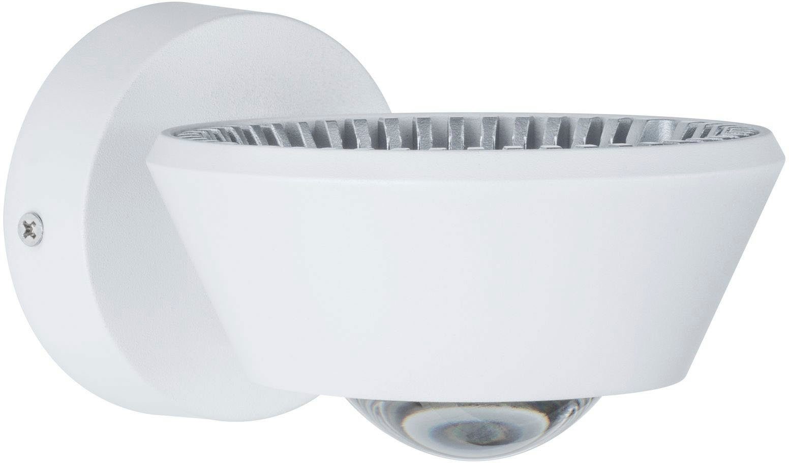 Paulmann LED Wandleuchte Sabik IP44 9 / 1x4W Weiß matt, LED fest integriert, Warmweiß, Sabik IP44 9 / 1x4W Weiß matt
