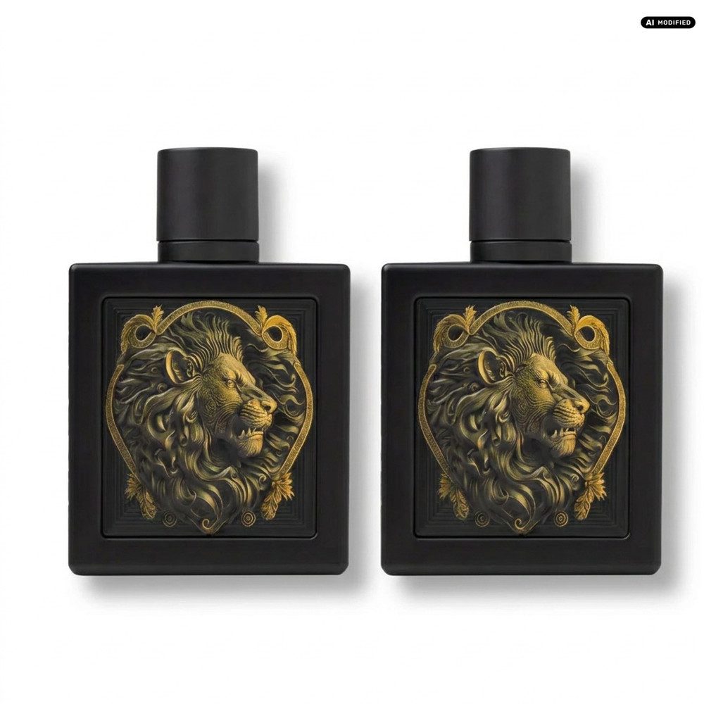 Rayhaan Eau de Parfum Rayhaan Lion Eau de Parfum 2er Set, 1-tlg., Vorteilspack mit zwei intensiven Eau de Parfum Flakons